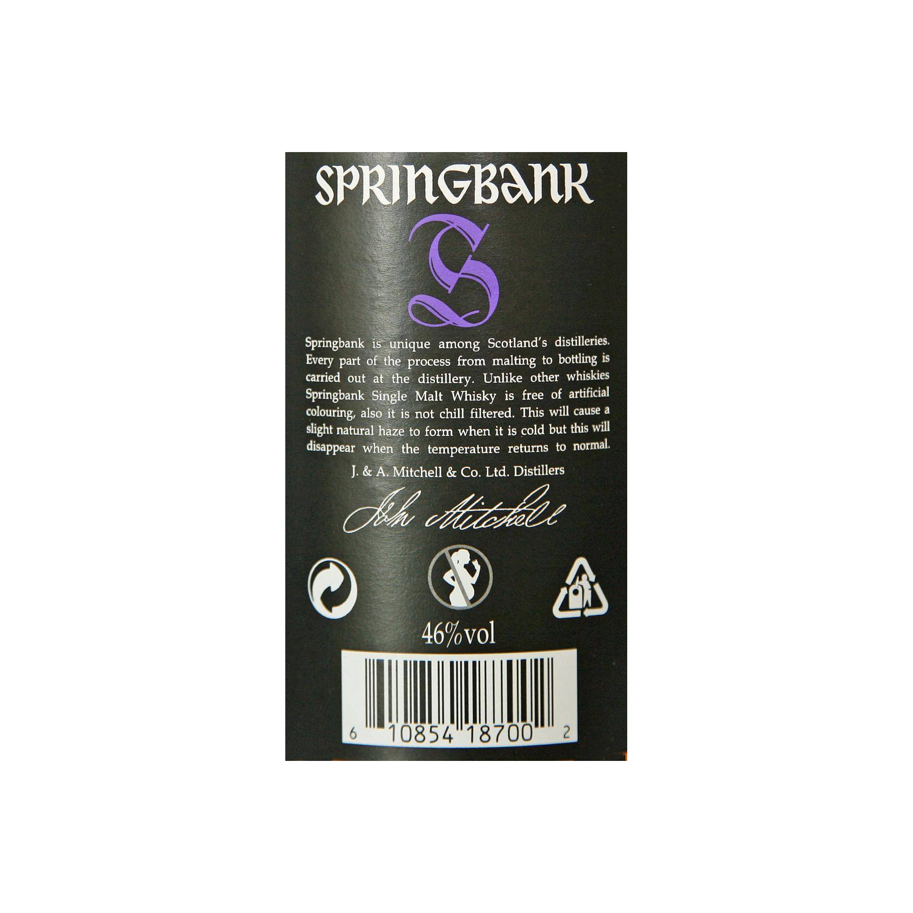 Springbank 18 Years Single Malt Whisky 2