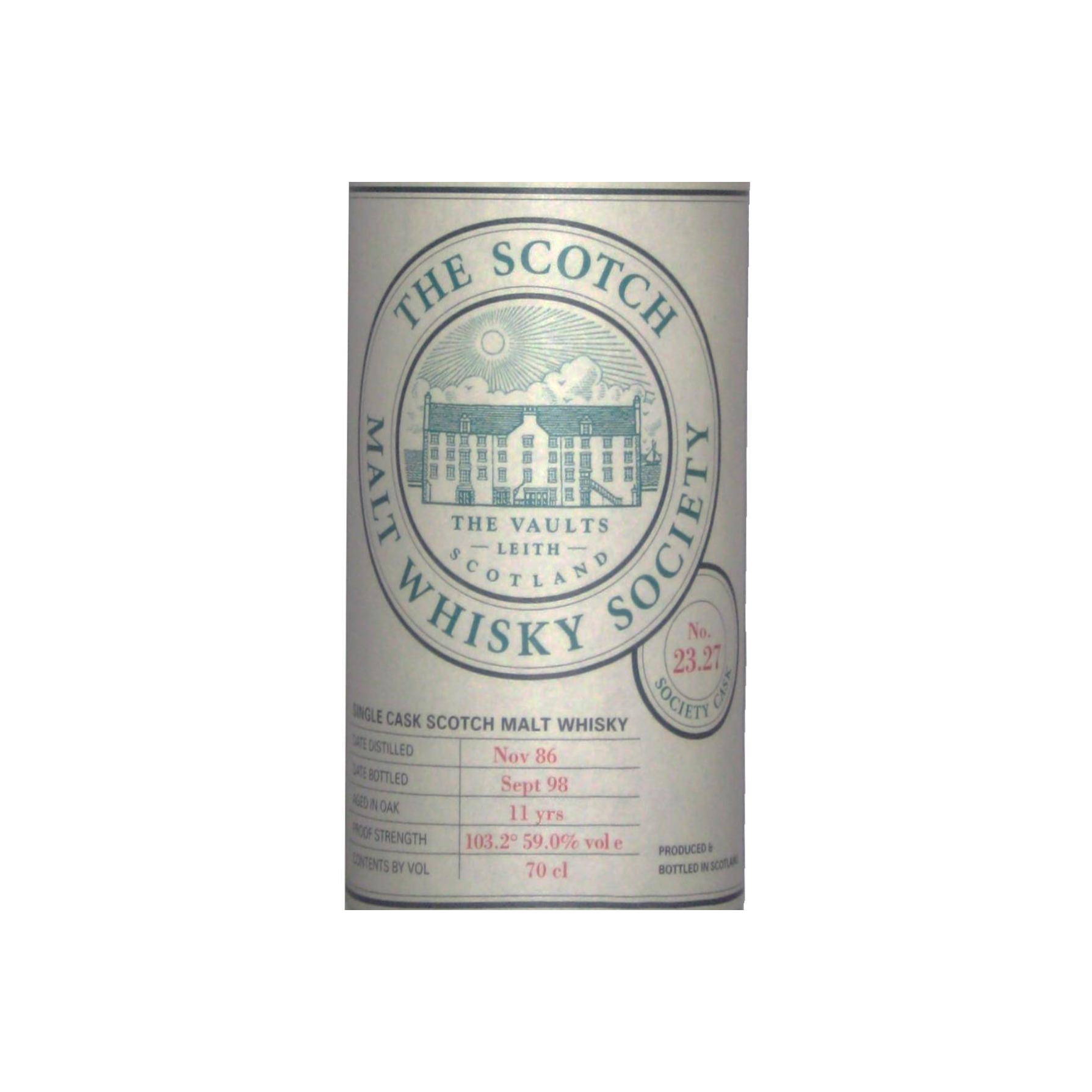 The Scotch Malt Whisky Society 1986 11 Years Single Malt Whisky 2