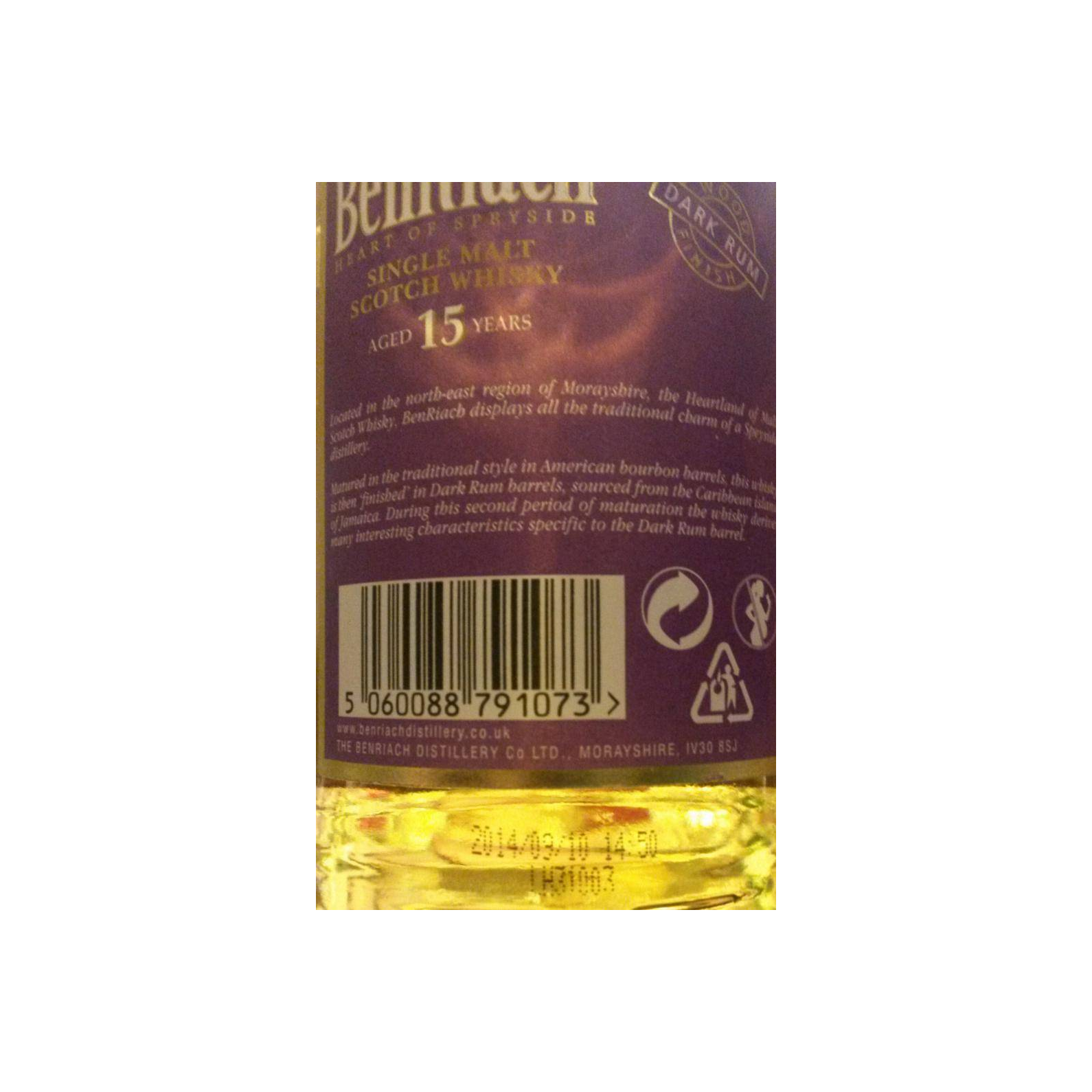 BenRiach 15 Years Single Malt Whisky