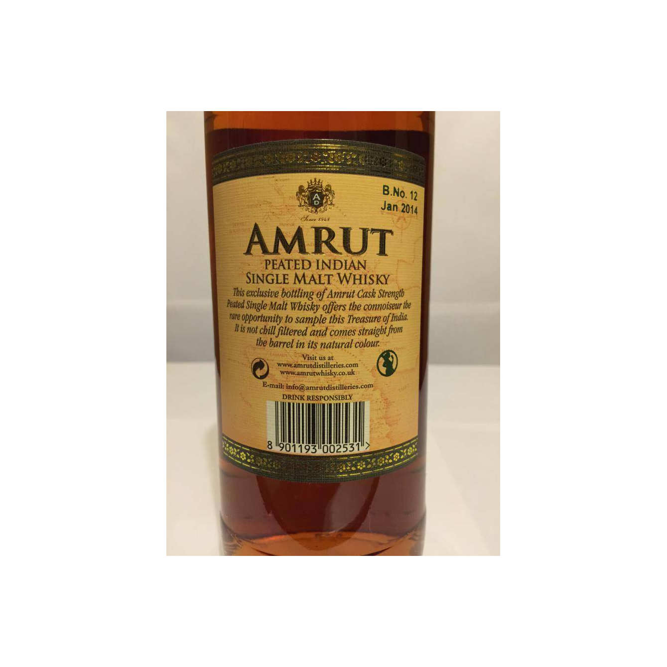 Amrut Cask Strength Collection Single Malt Whisky 2