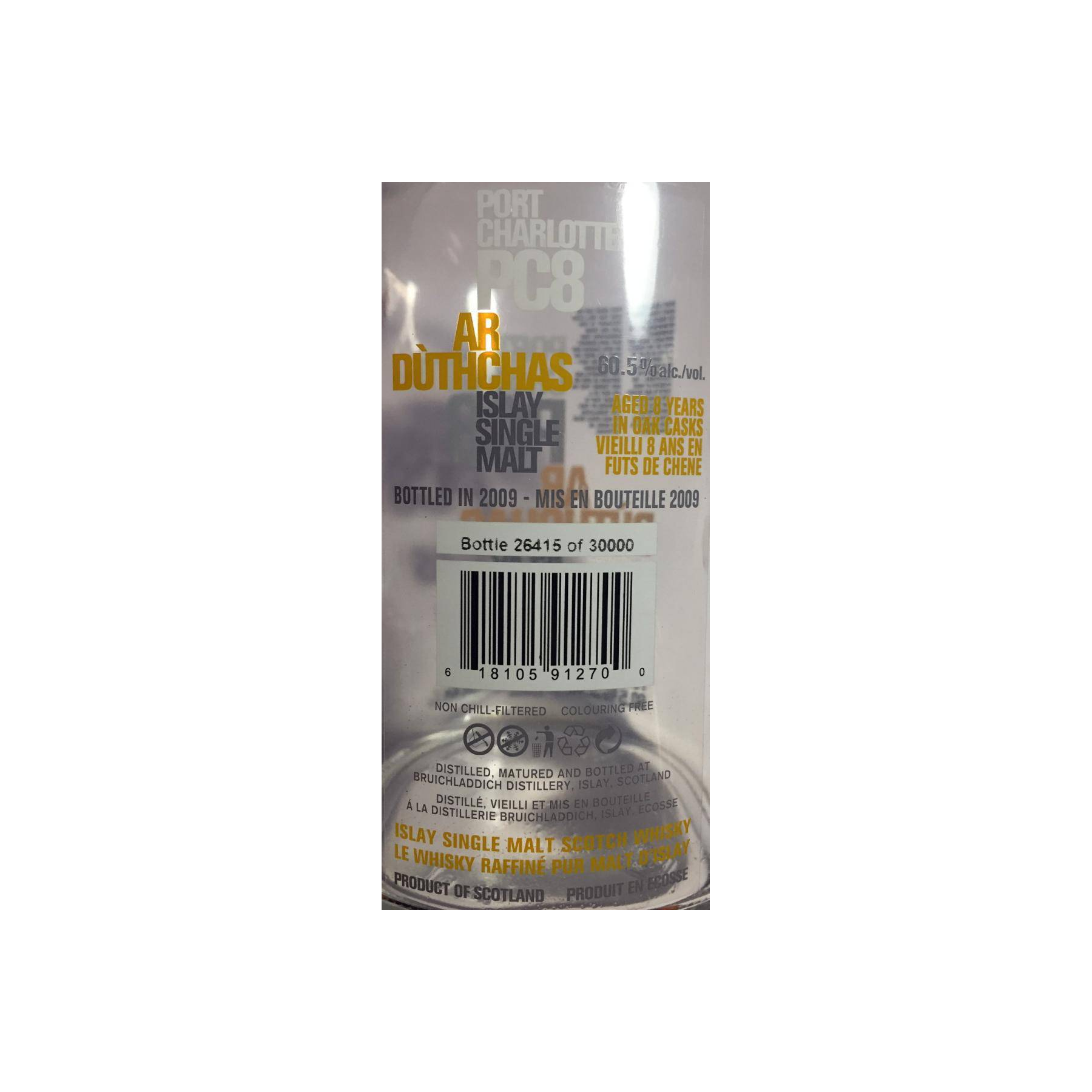 Port Charlotte 8 Years Single Malt Whisky 2