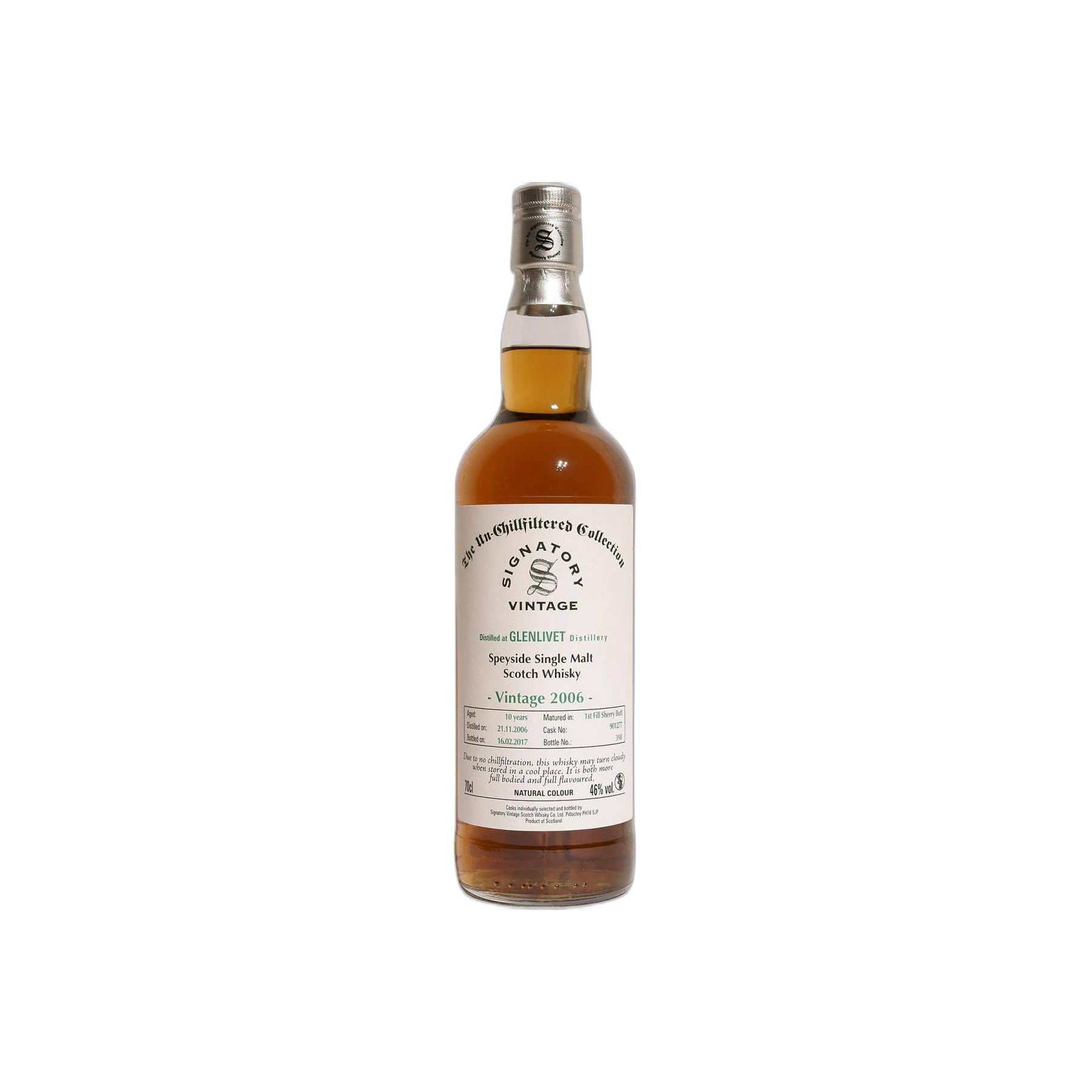 The Glenlivet The Un-Chillfiltered Collection 2006 10 Years Single Malt Whisky