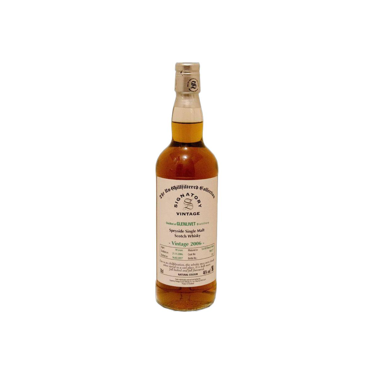 The Glenlivet The Un-Chillfiltered Collection 2006 10 Years Single Malt Whisky 2