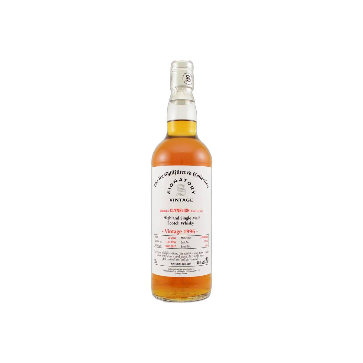 Clynelish The Un-Chillfiltered Collection 1996 20 Years Single Malt Whisky