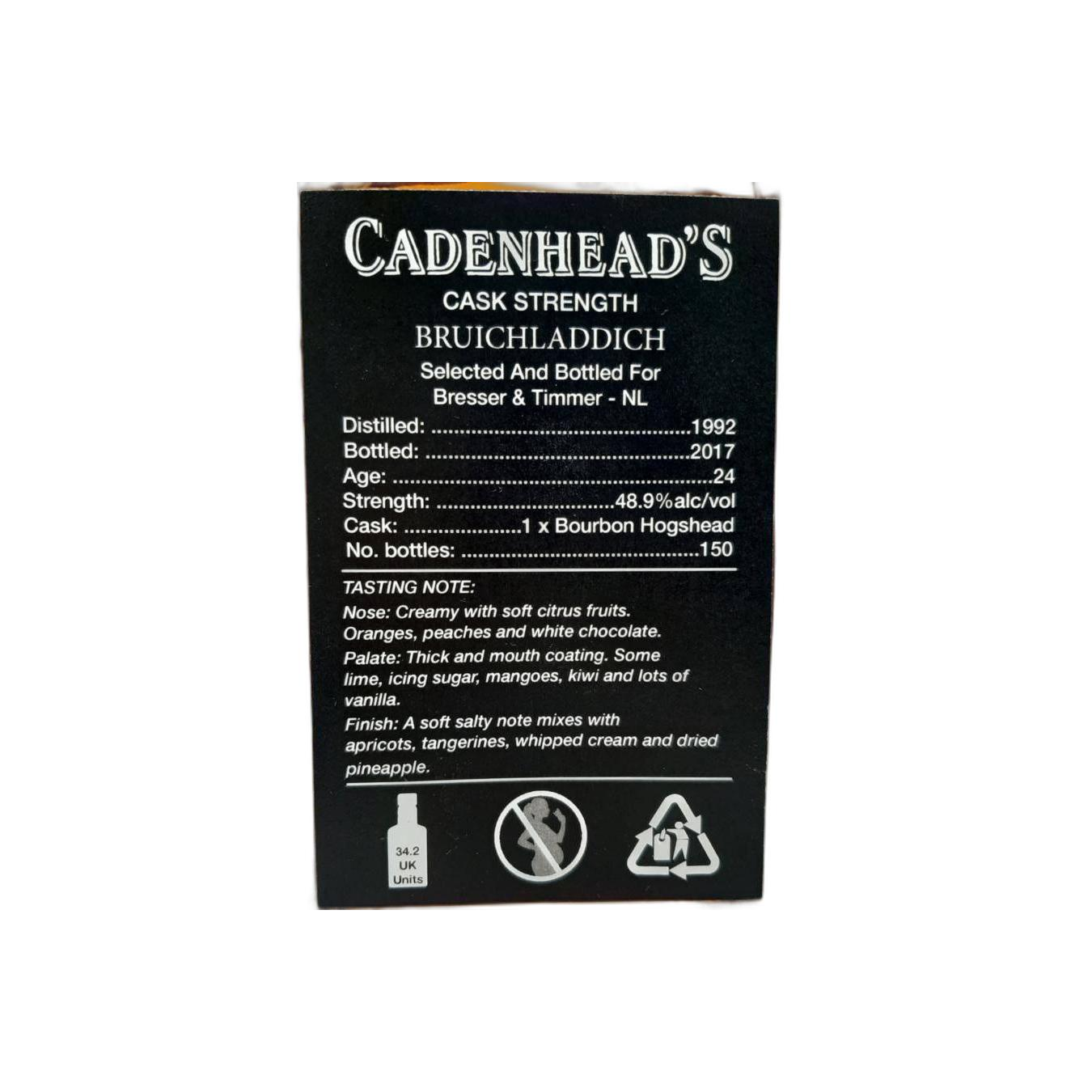 Bruichladdich Single Cask 1992 24 Years Single Malt Whisky 2