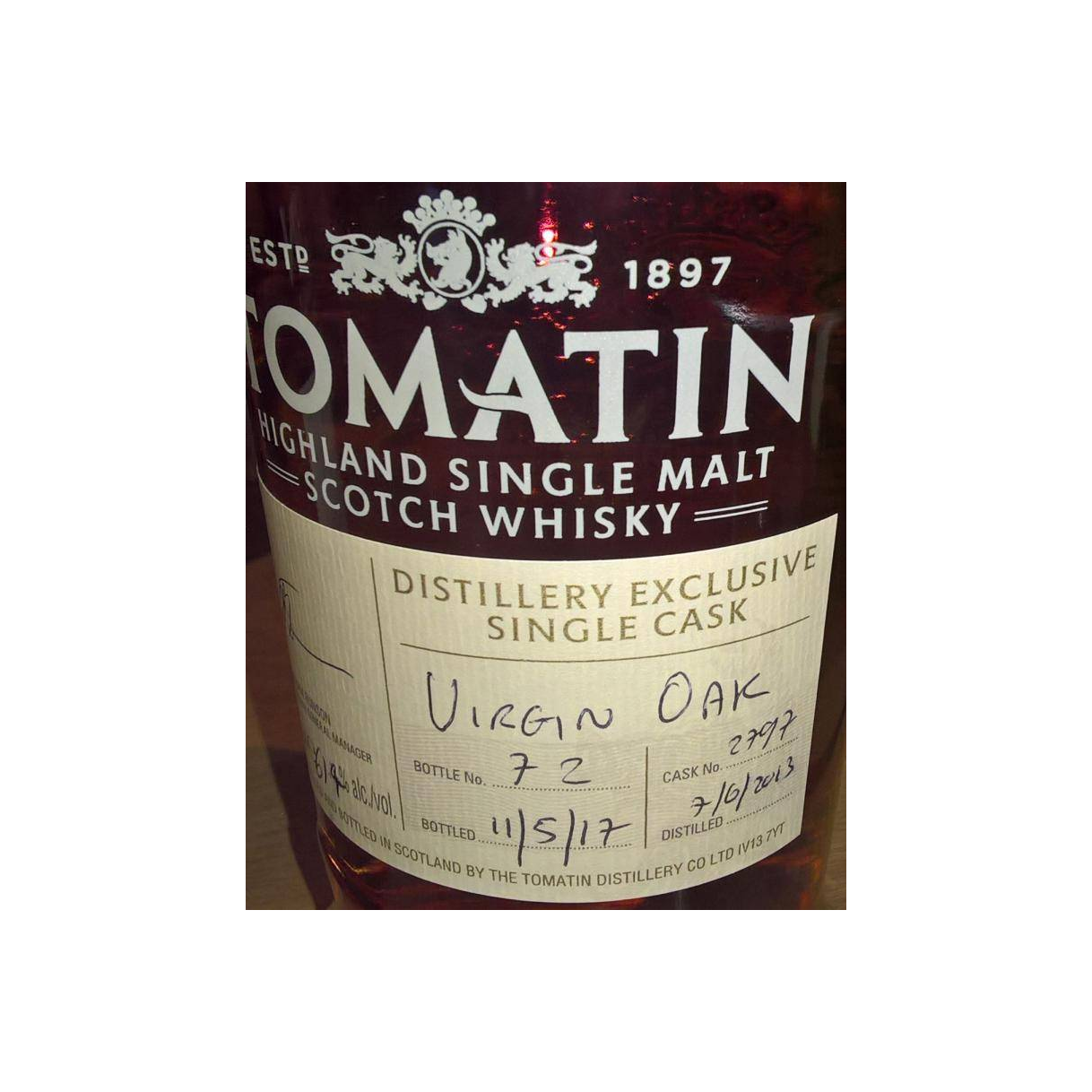 Tomatin 2013 4 Years Single Malt Whisky 2