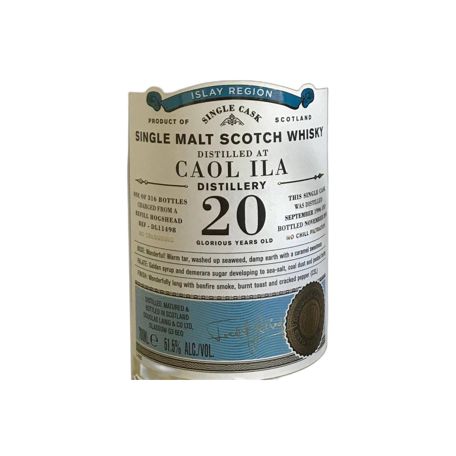 Caol Ila Old Particular 1996 20 Years Single Malt Whisky 2