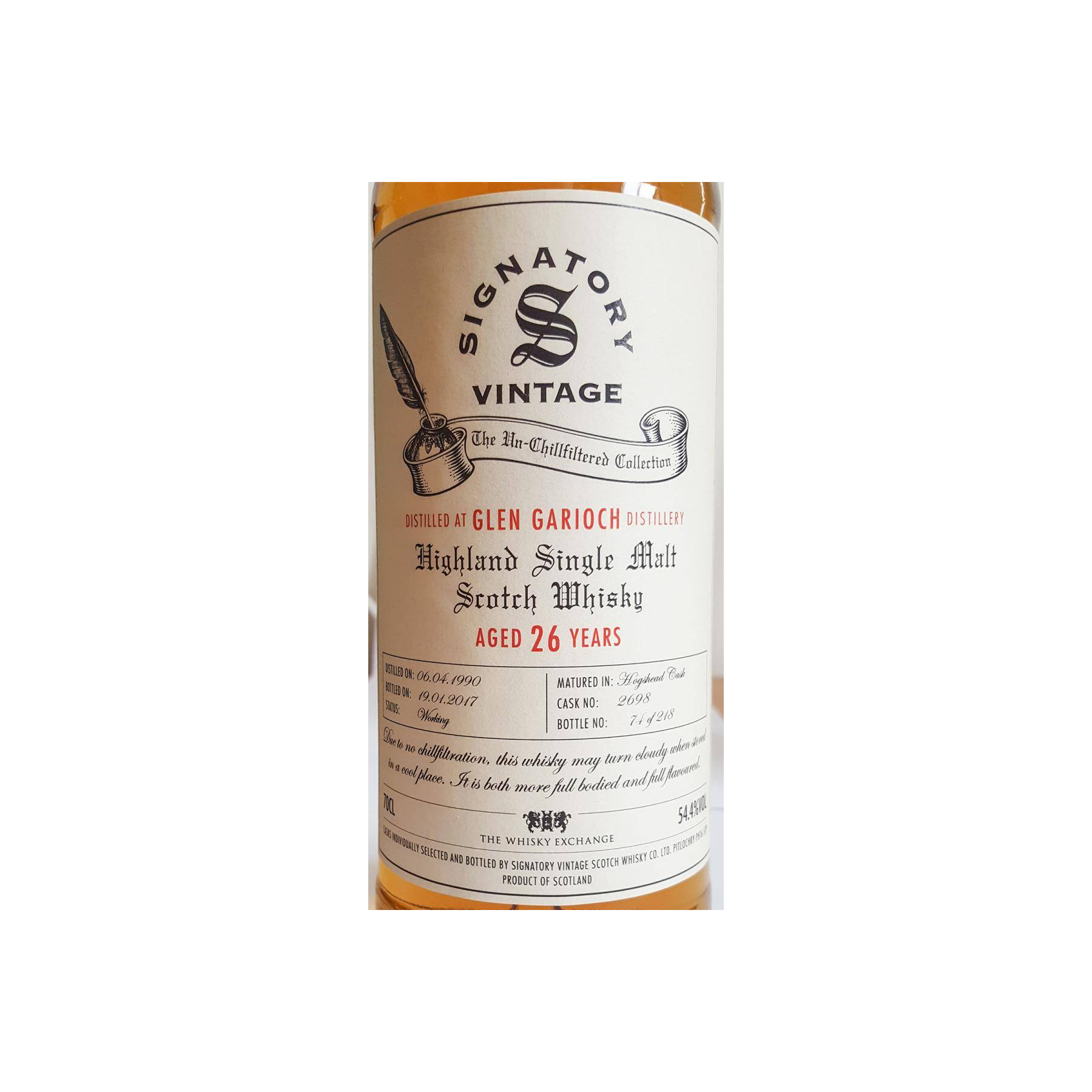 Glen Garioch The Un-Chillfiltered Collection 1990 26 Years Single Malt Whisky 2