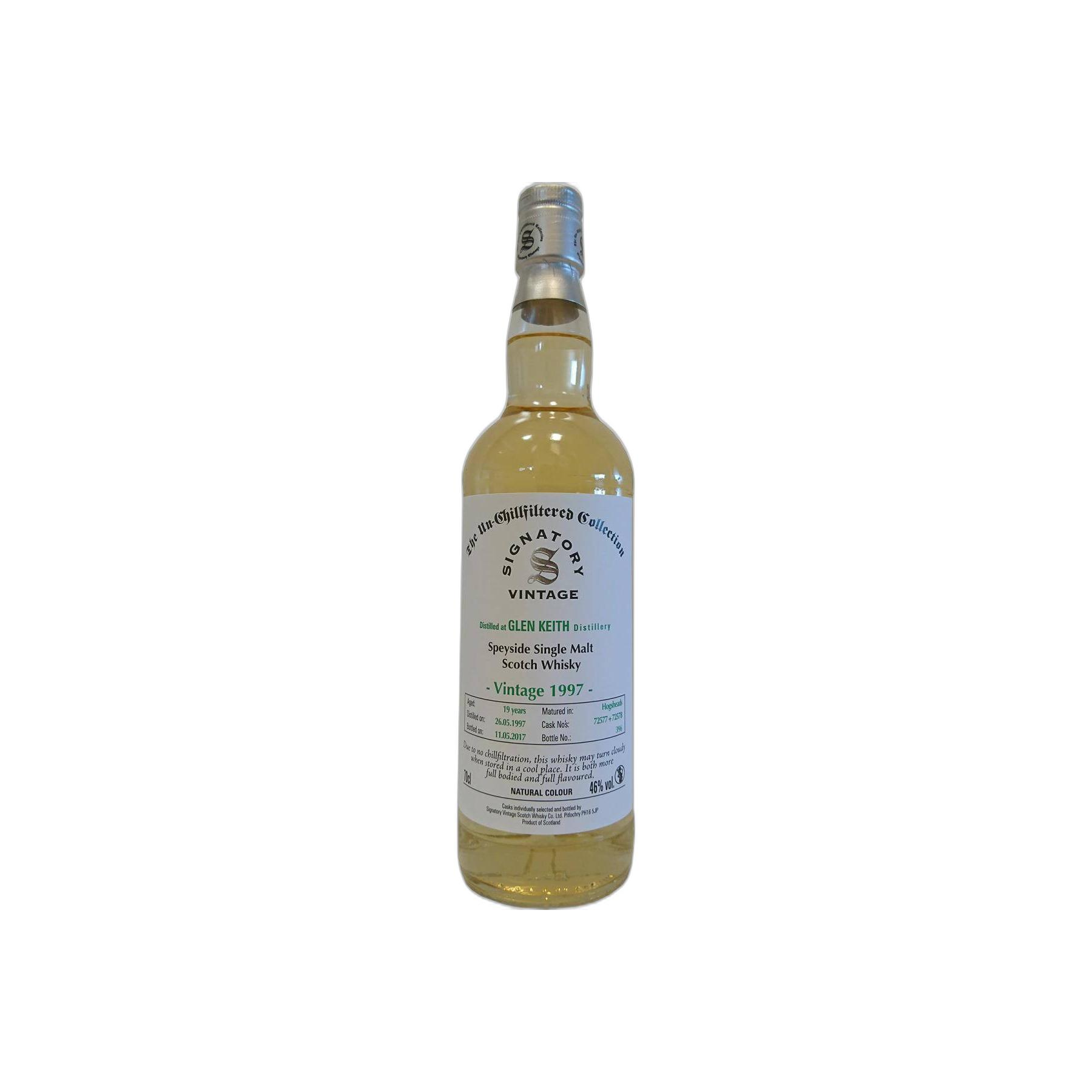 Glen Keith The Un-Chillfiltered Collection 1997 19 Years Single Malt Whisky