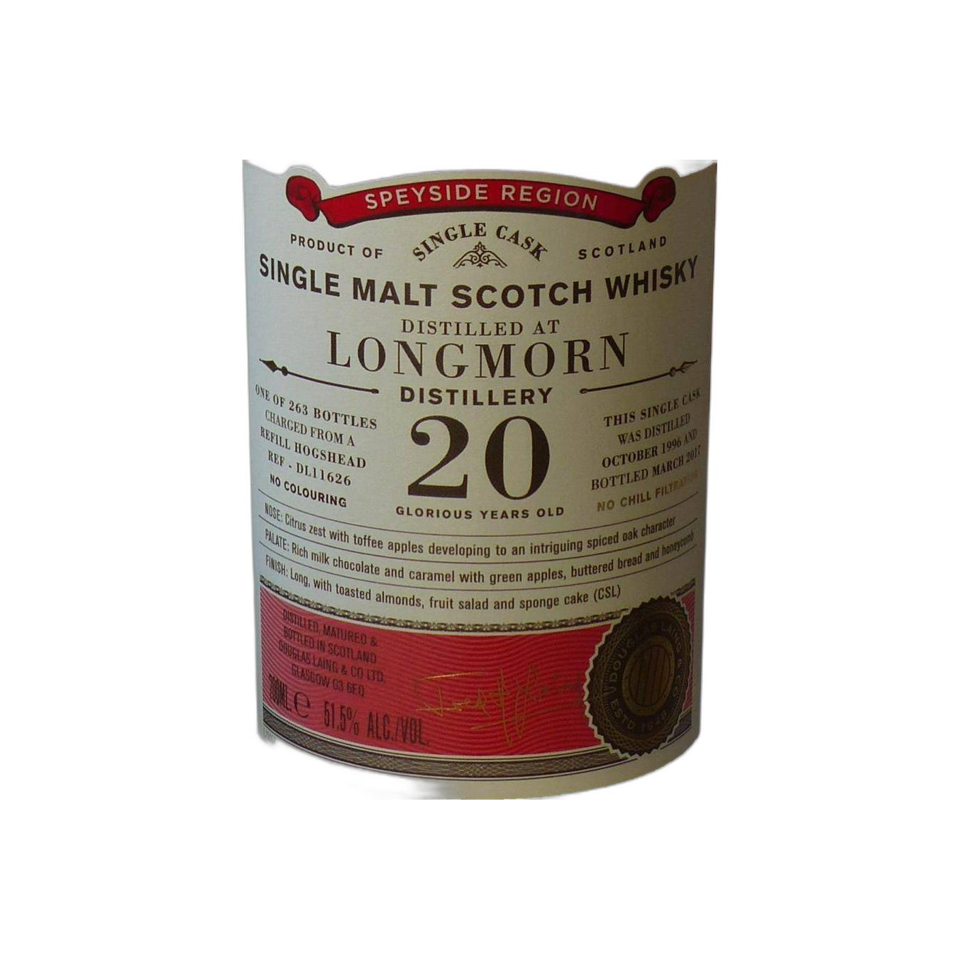 Longmorn Old Particular 1996 20 Years Single Malt Whisky 2