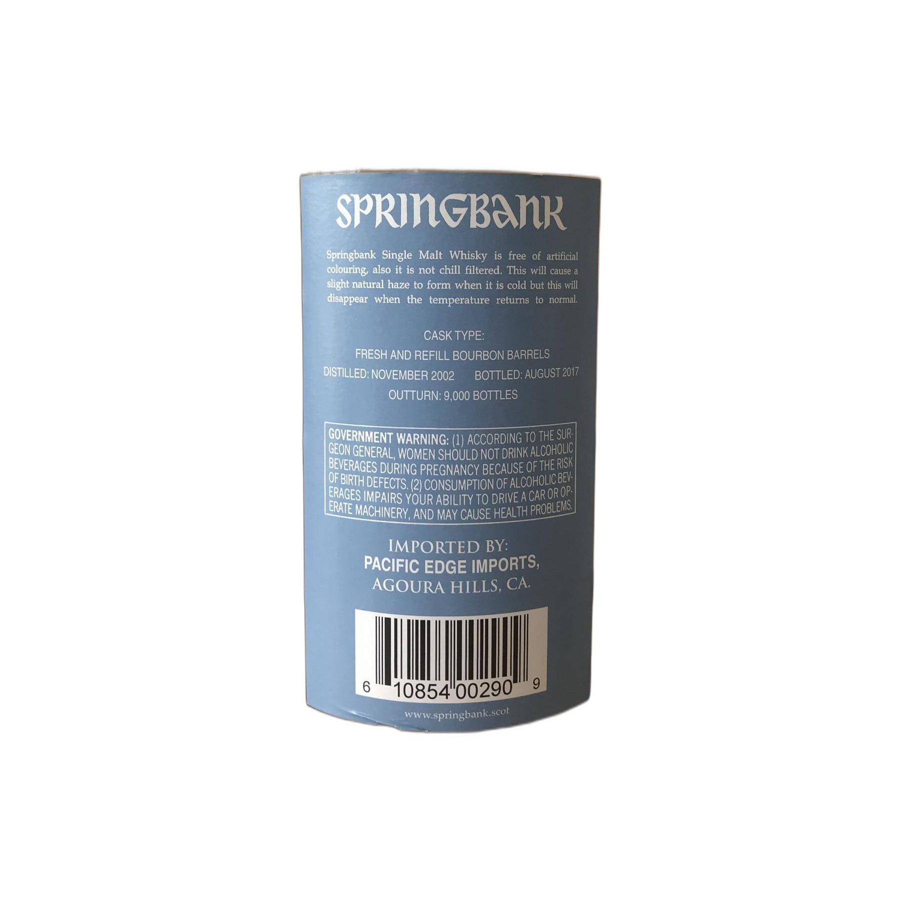 Springbank 2002 14 Years Single Malt Whisky 2