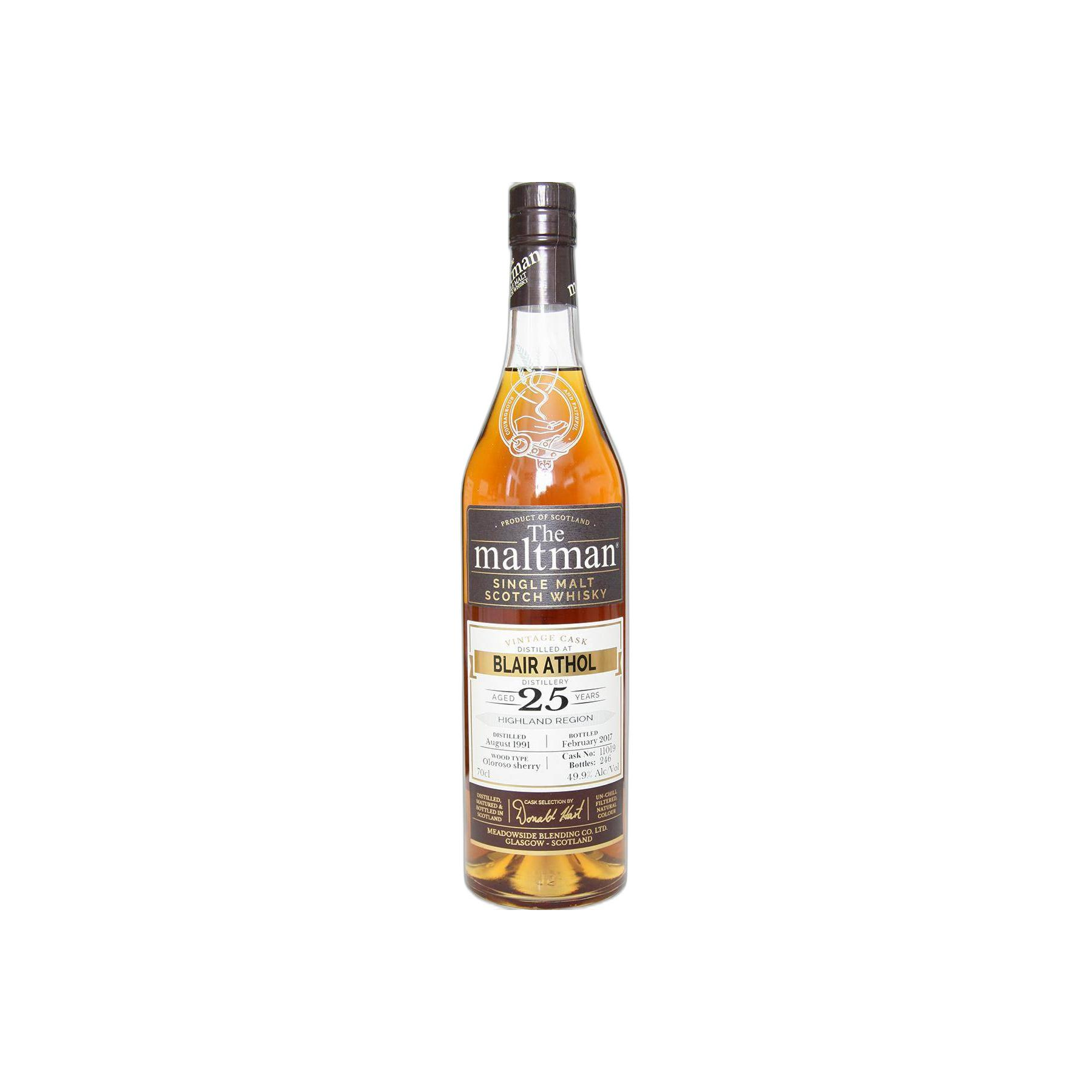 Blair Athol 1991 25 Years Single Malt Whisky