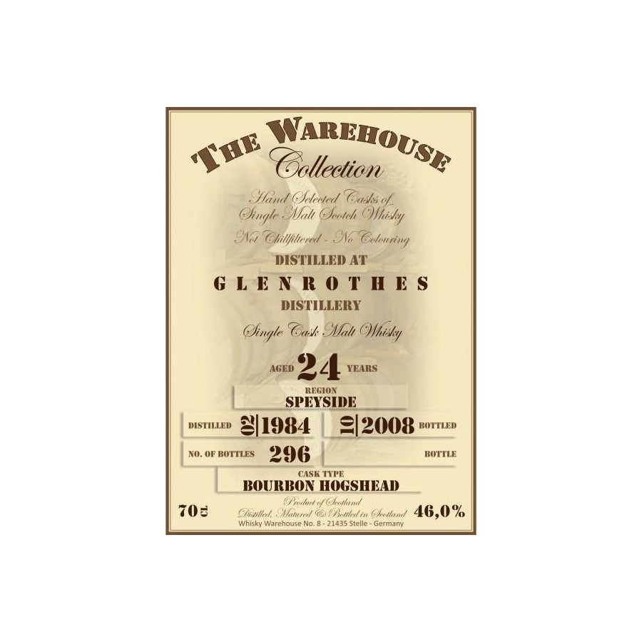 The Glenrothes 1984 24 Years Single Malt Whisky