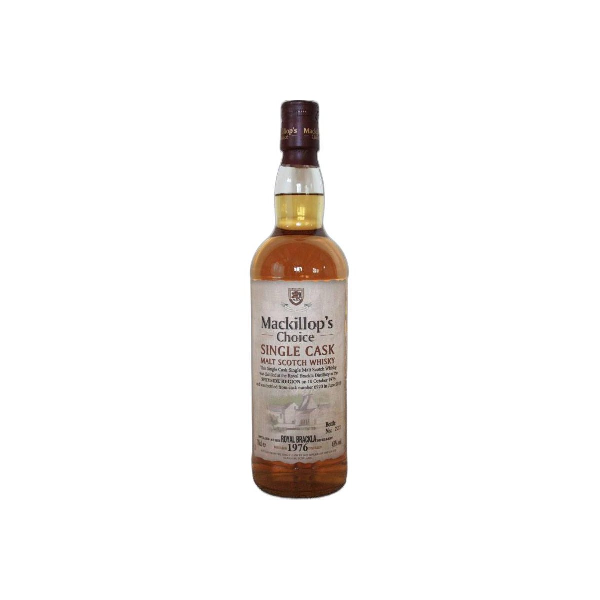 Royal Brackla Single Cask 1976 33 Years Single Malt Whisky