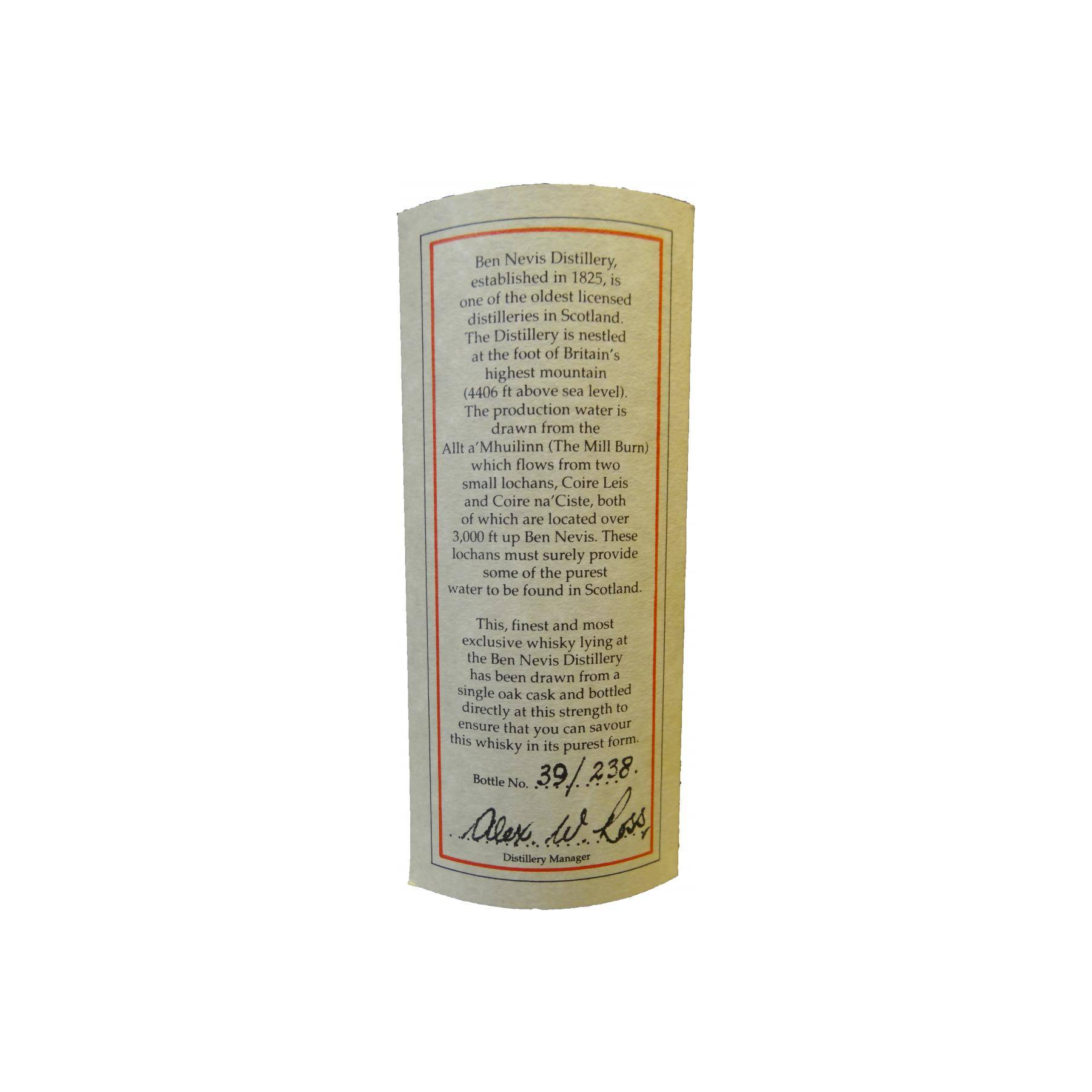 Ben Nevis 1970 26 Years Single Malt Whisky 2