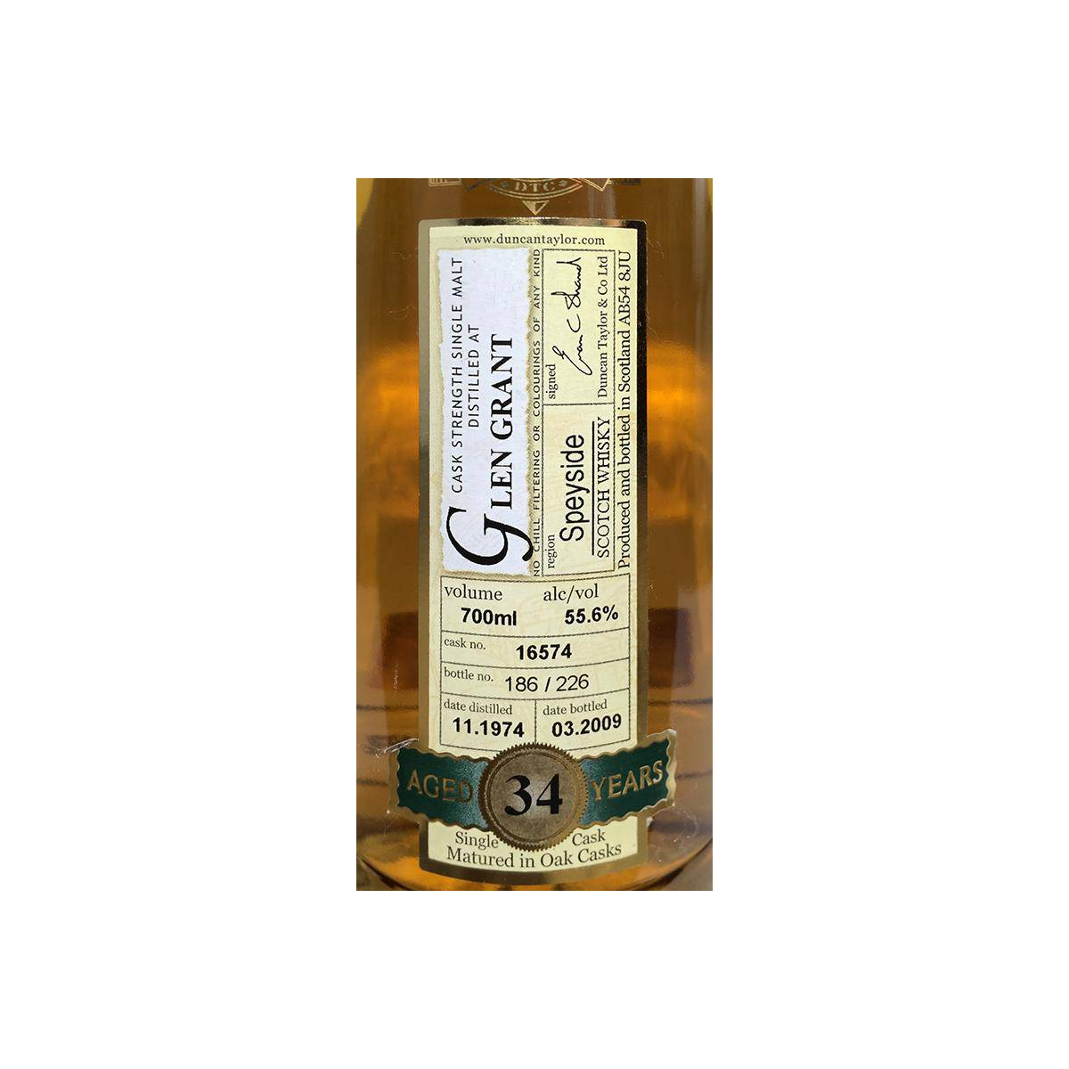 Glen Grant Rare Auld 1974 34 Years Single Malt Whisky 2