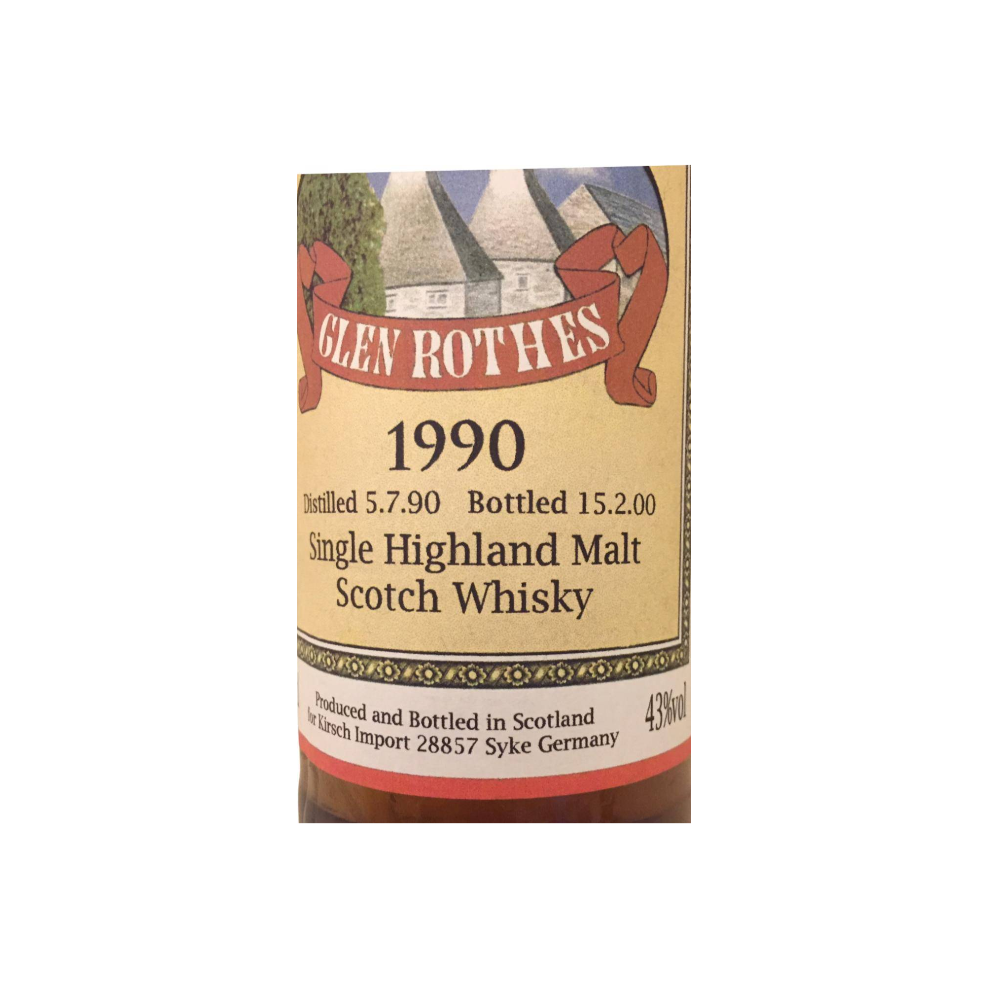 The Glenrothes 1990 9 Years Single Malt Whisky 2