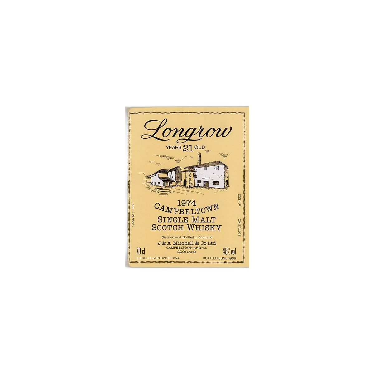 Longrow 1974 21 Years Single Malt Whisky 2