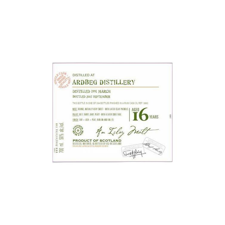 Ardbeg Old Malt Cask 1991 16 Years Single Malt Whisky 2