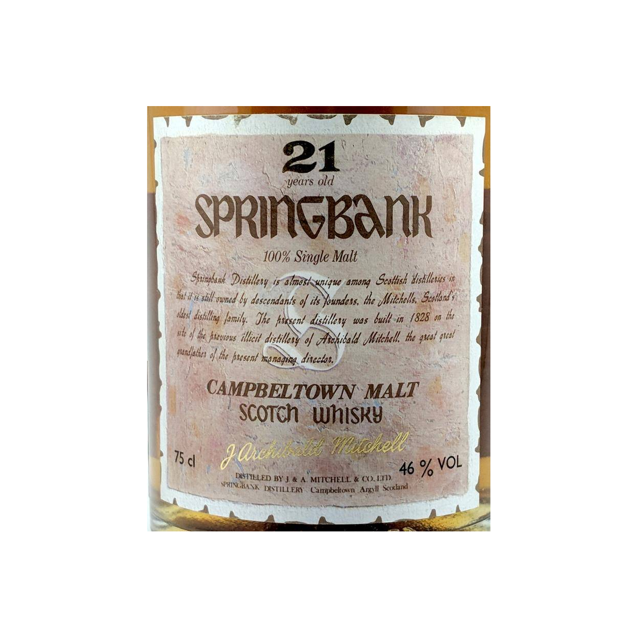 Springbank 21 Years Single Malt Whisky 2