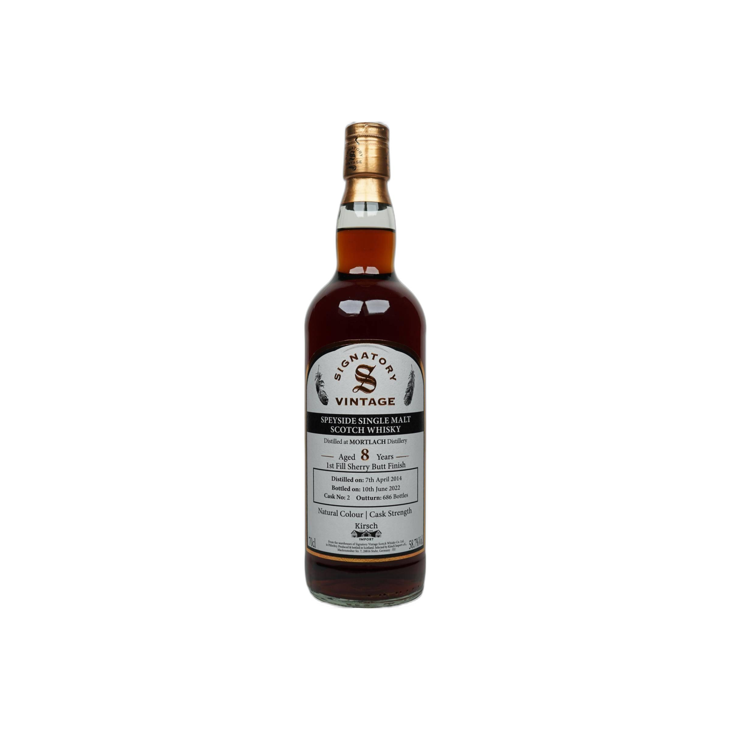 Mortlach Cask Strength Collection 2014 8 Years Single Malt Whisky