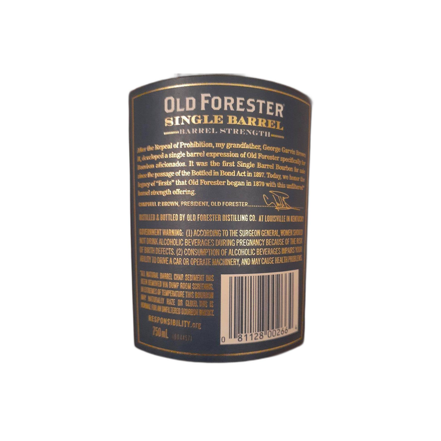 Old Forester Single Barrel 3
