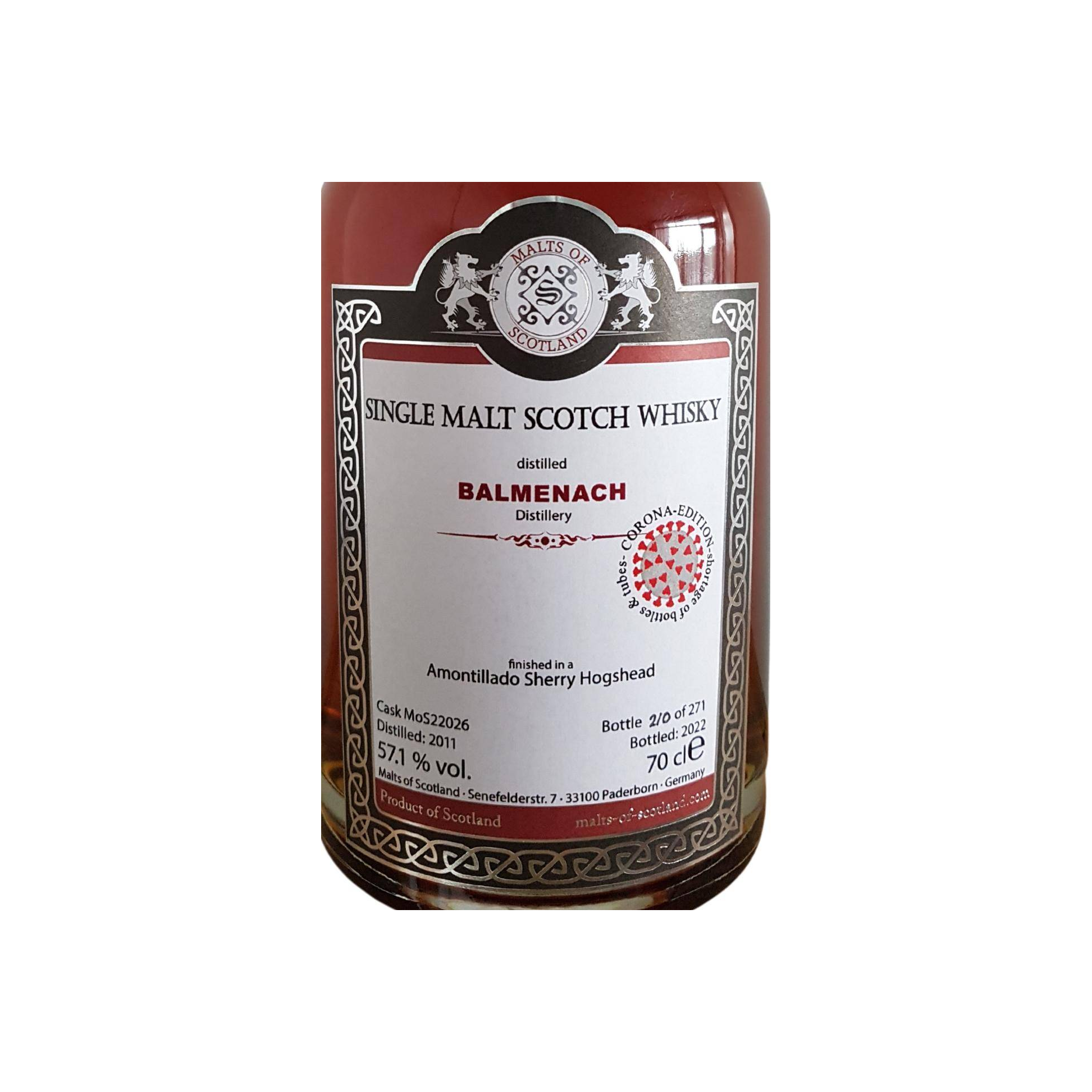 Balmenach 2011 11 Years Single Malt Whisky 2