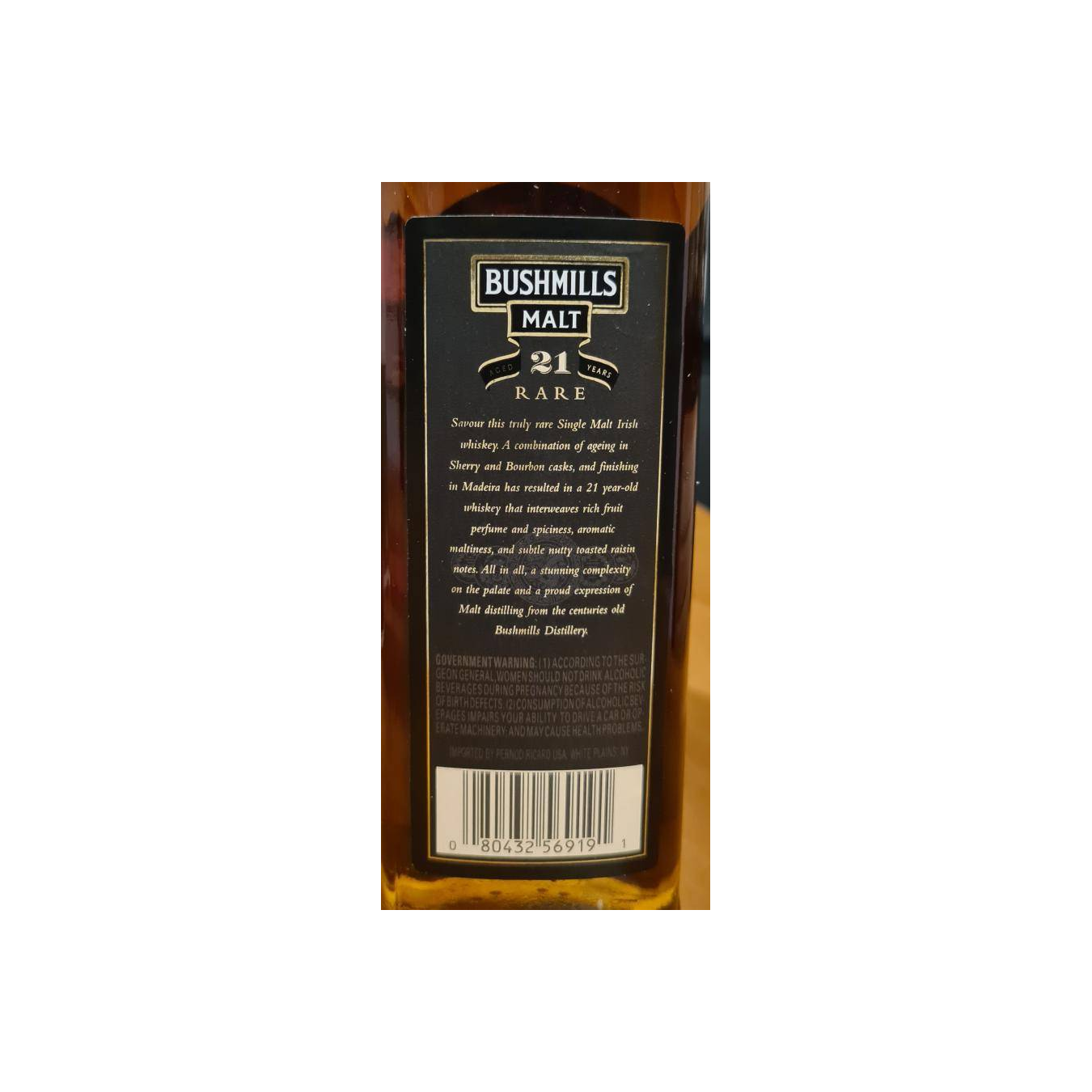 Bushmills 21 Years Single Malt Whisky