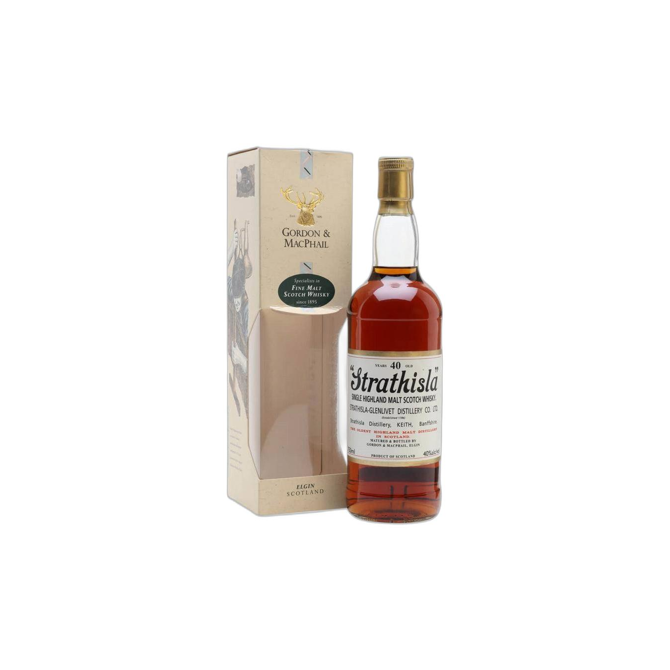 Strathisla Licensed Bottling 40 Years Single Malt Whisky