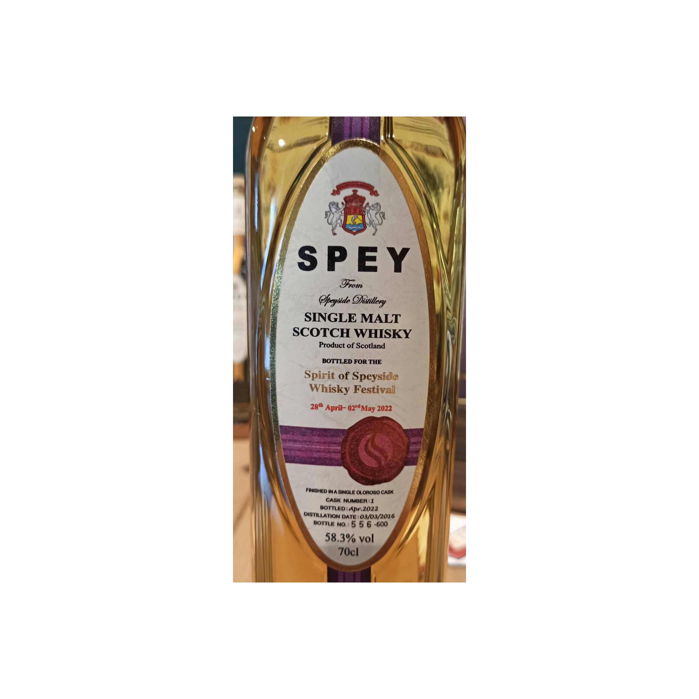The Speyside 2016 6 Years Single Malt Whisky 2