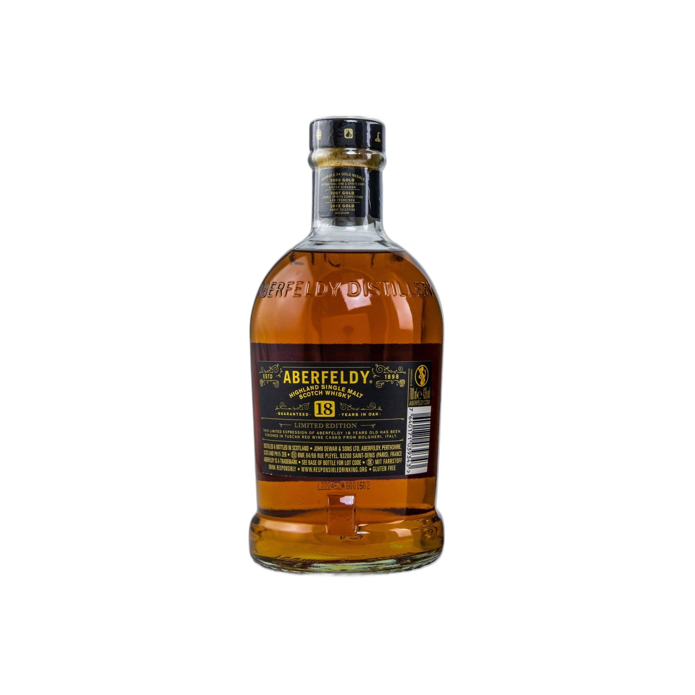 Aberfeldy Limited Edition 18 Years Single Malt Whisky 2