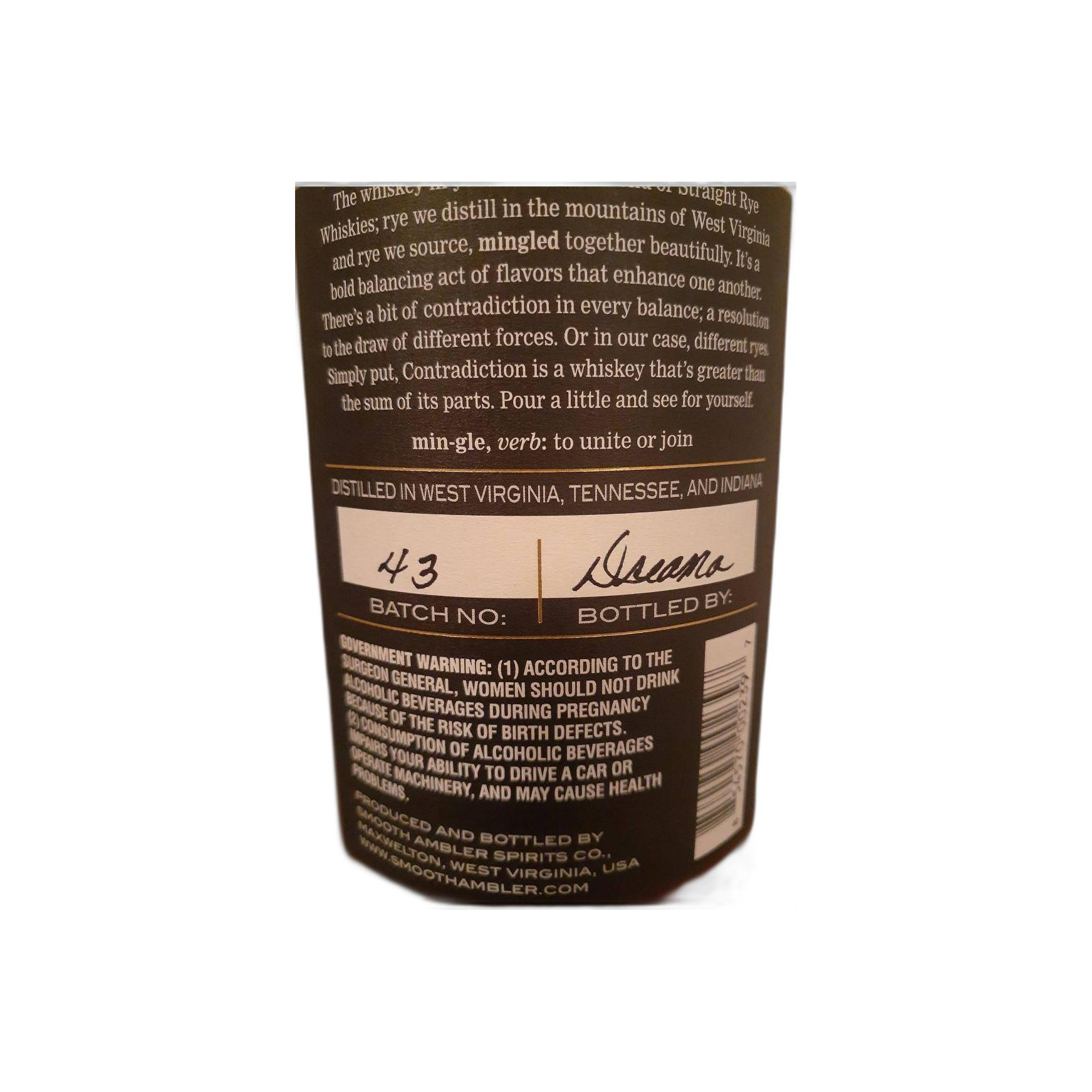 Smooth Ambler Contradiction Rye 2