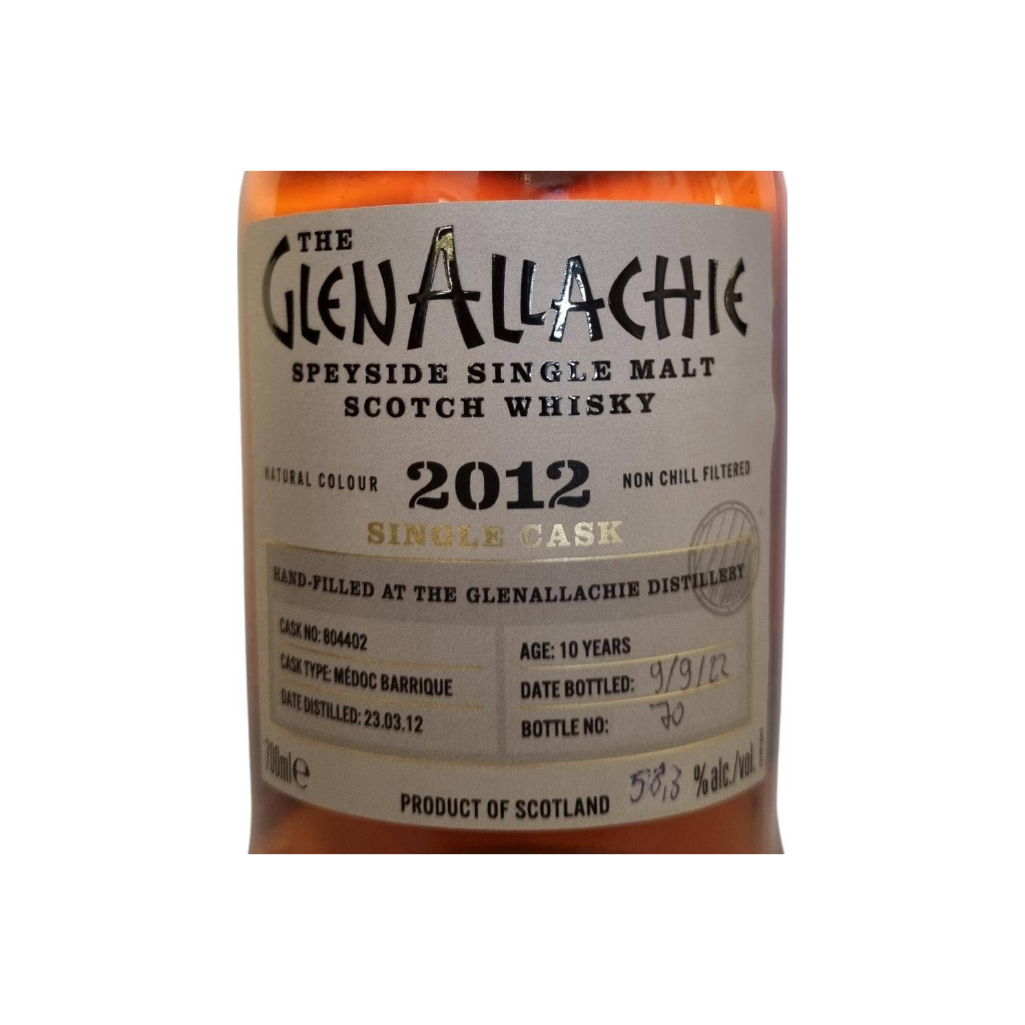 The GlenAllachie Single Cask 2012 10 Years Single Malt Whisky 2