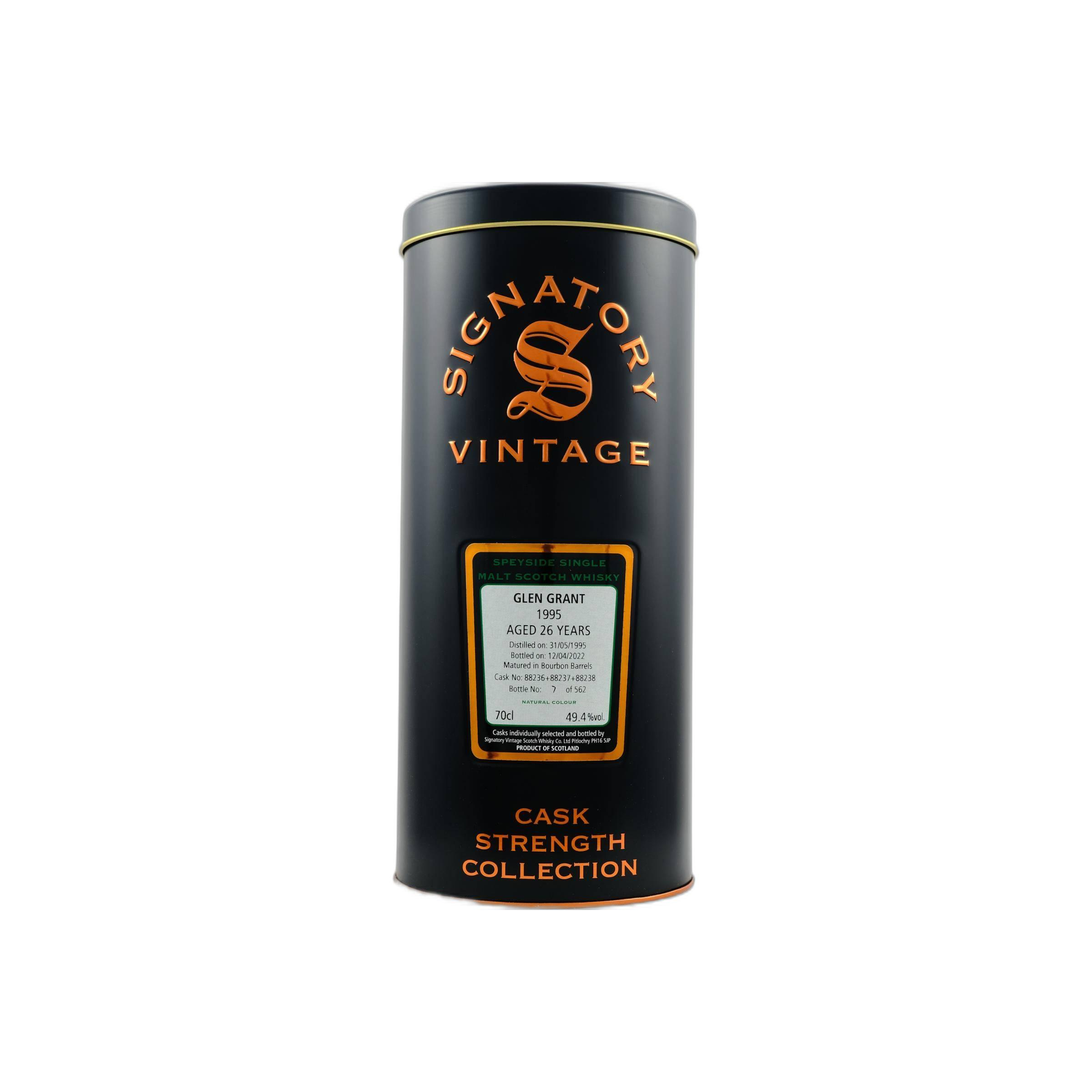Glen Grant Cask Strength Collection 1995 26 Years Single Malt Whisky 2