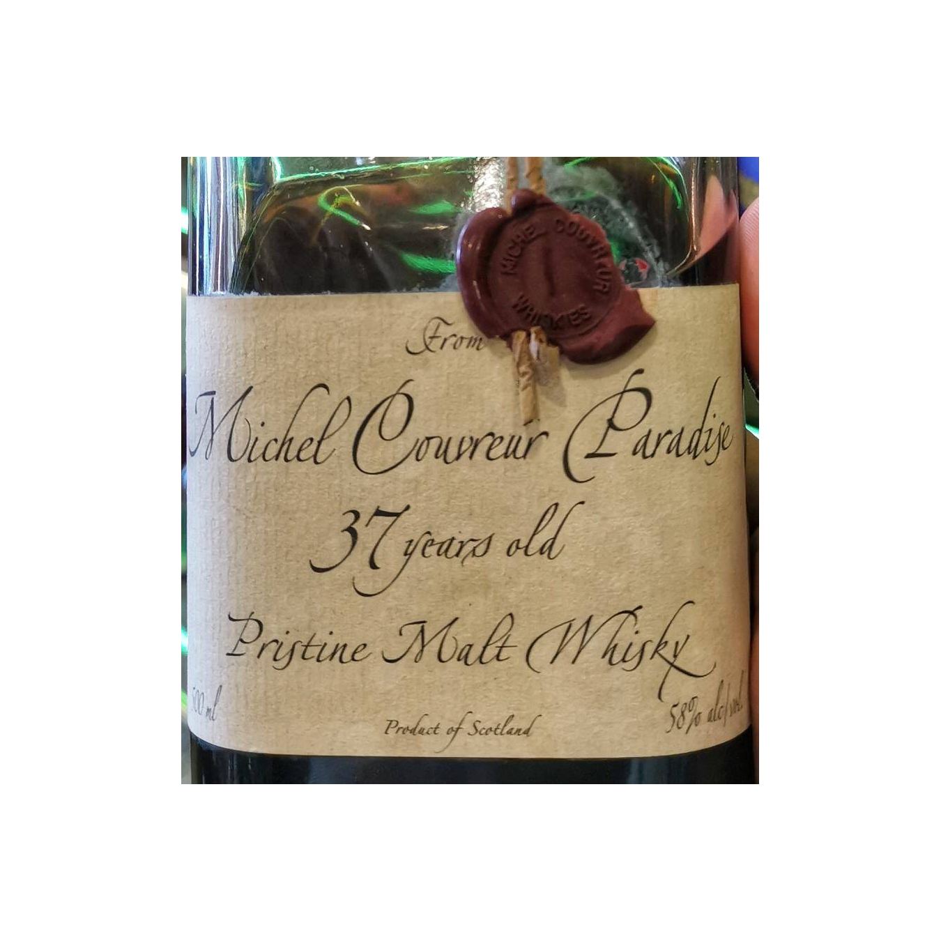 Michel Couvreur 1964 37 Years Single Malt Whisky