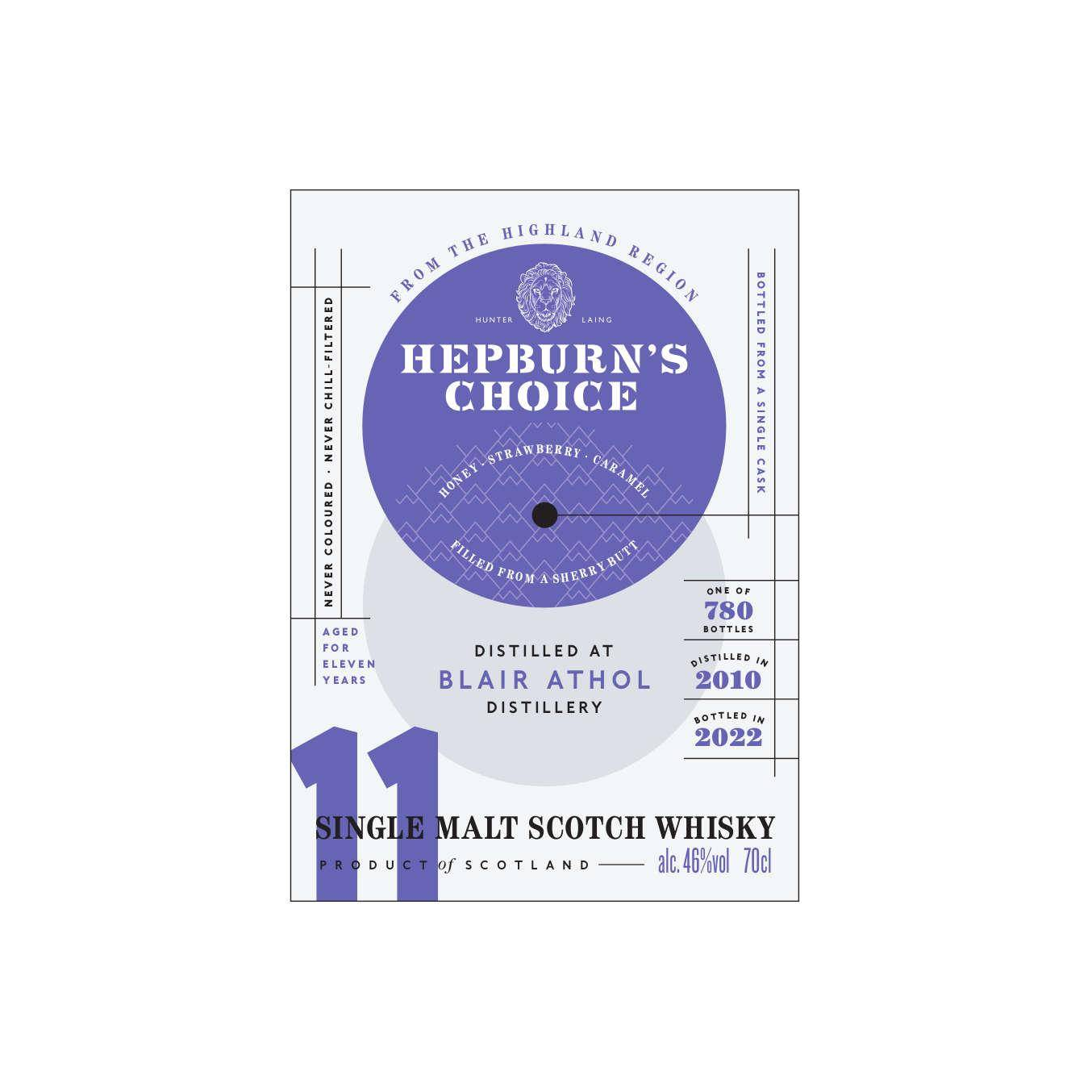 Blair Athol 2010 11 Years Single Malt Whisky