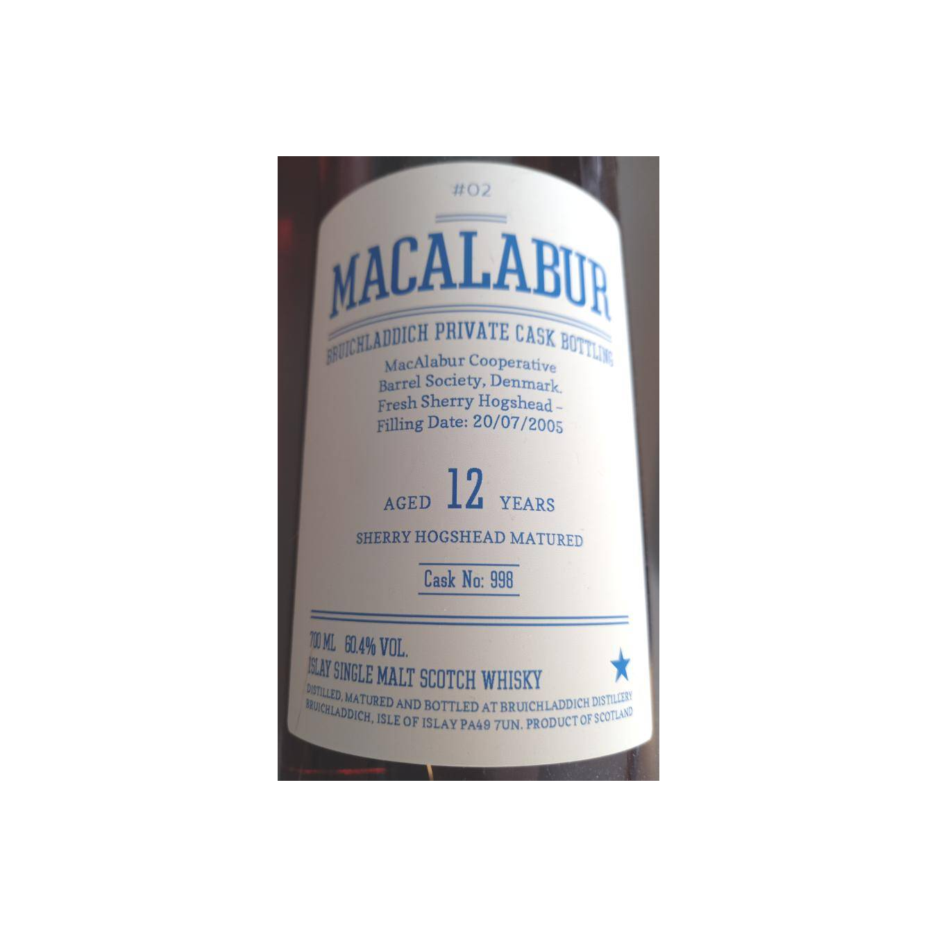 Bruichladdich 2005 12 Years Single Malt Whisky