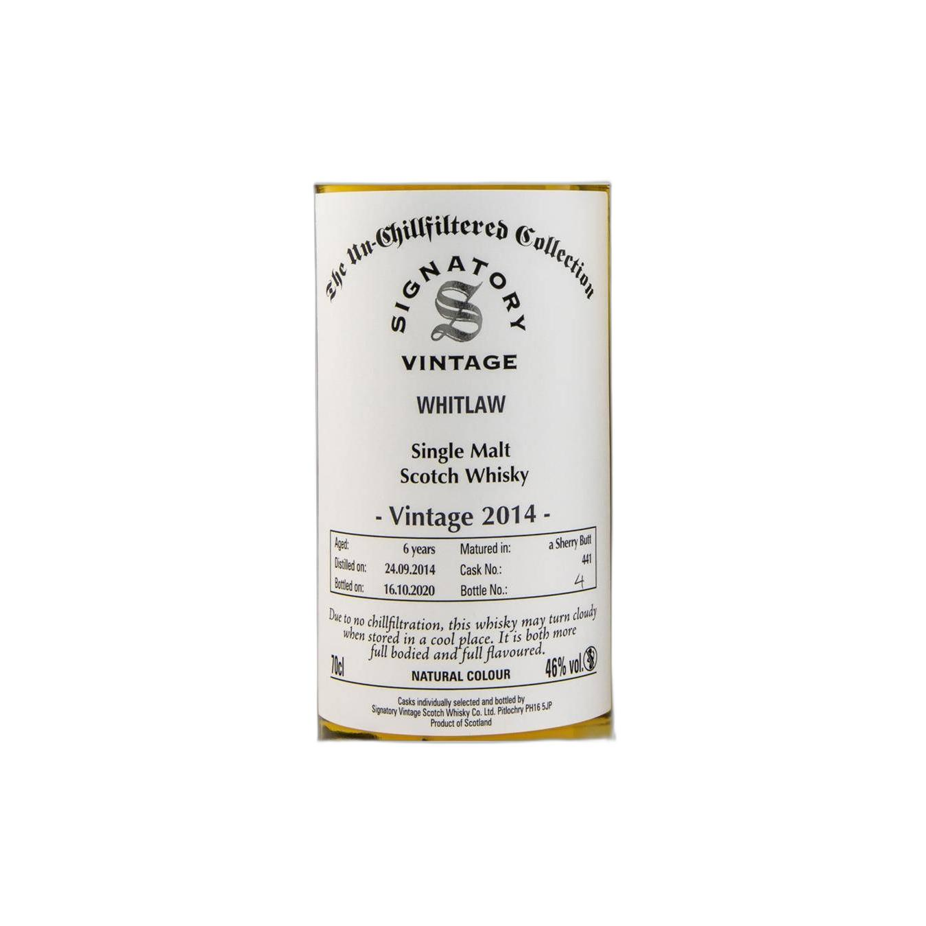 Signatory Vintage The Un-Chillfiltered Collection 2014 6 Years Single Malt Whisky 2
