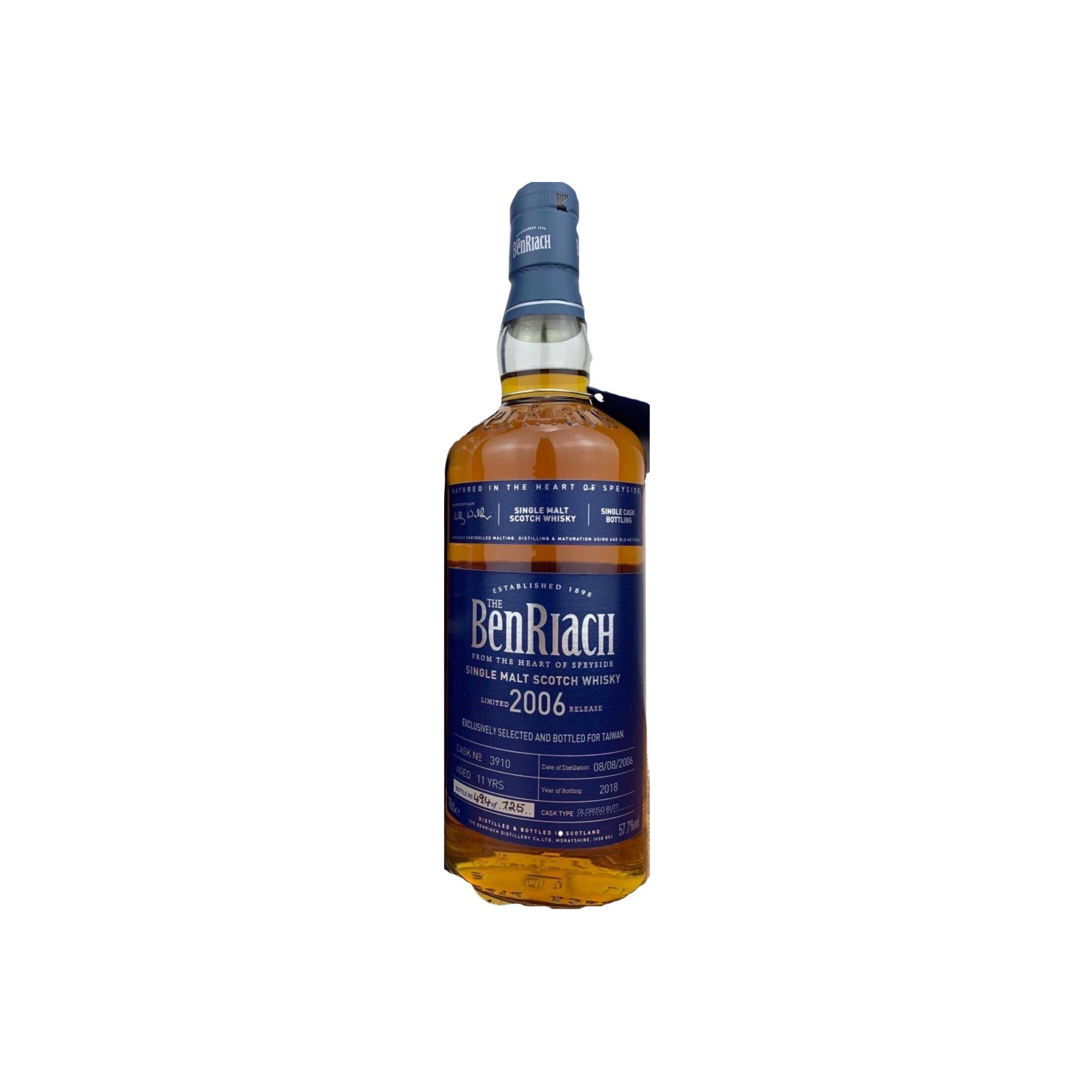 BenRiach Individual Cask Bottling 2006 11 Years Single Malt Whisky