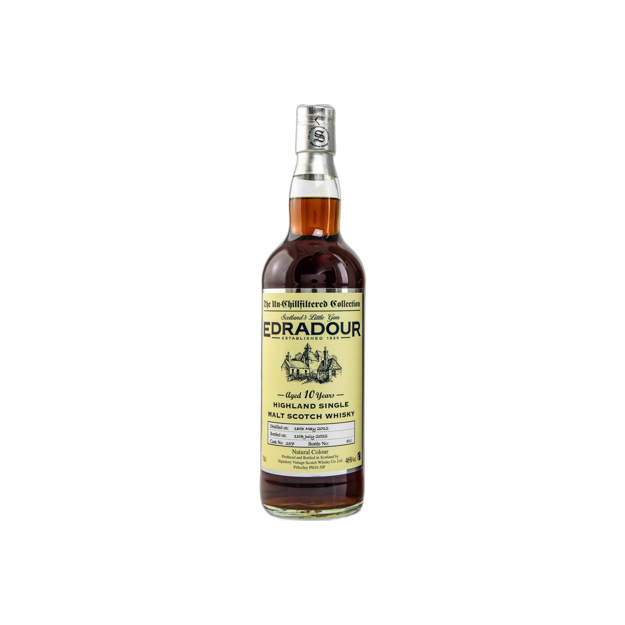 Edradour The Un-Chillfiltered Collection 2012 10 Years Single Malt Whisky