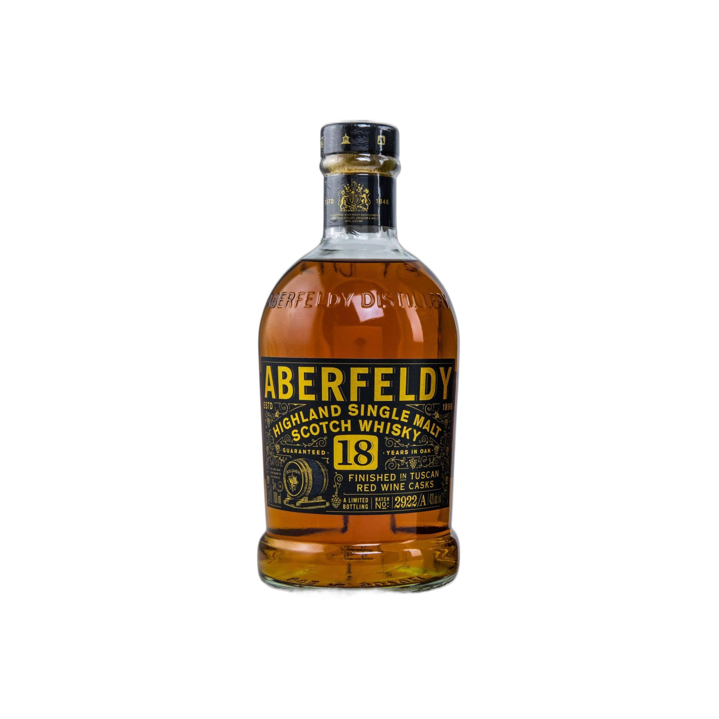 Aberfeldy Limited Edition 18 Years Single Malt Whisky