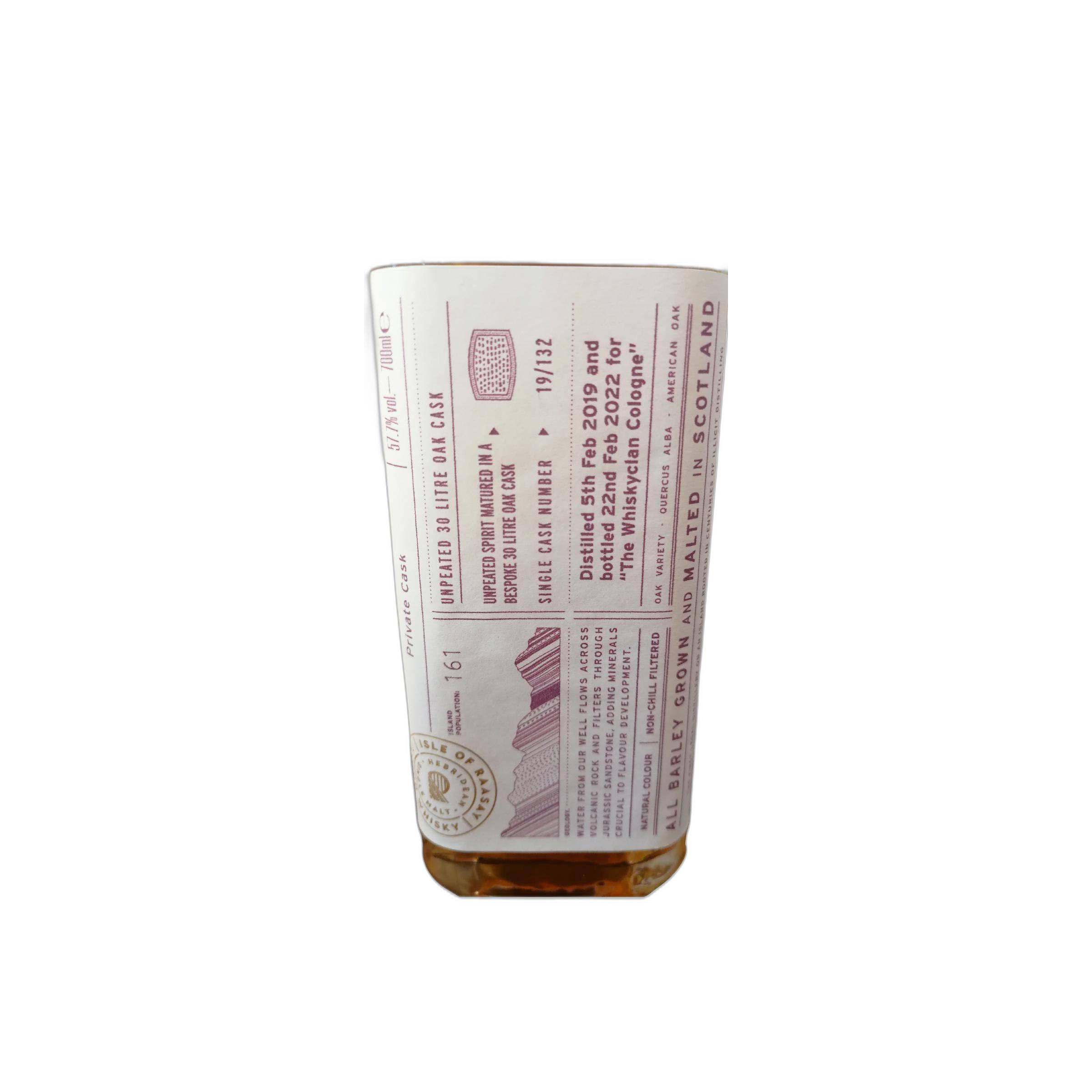 Raasay Unpeated private cask 3