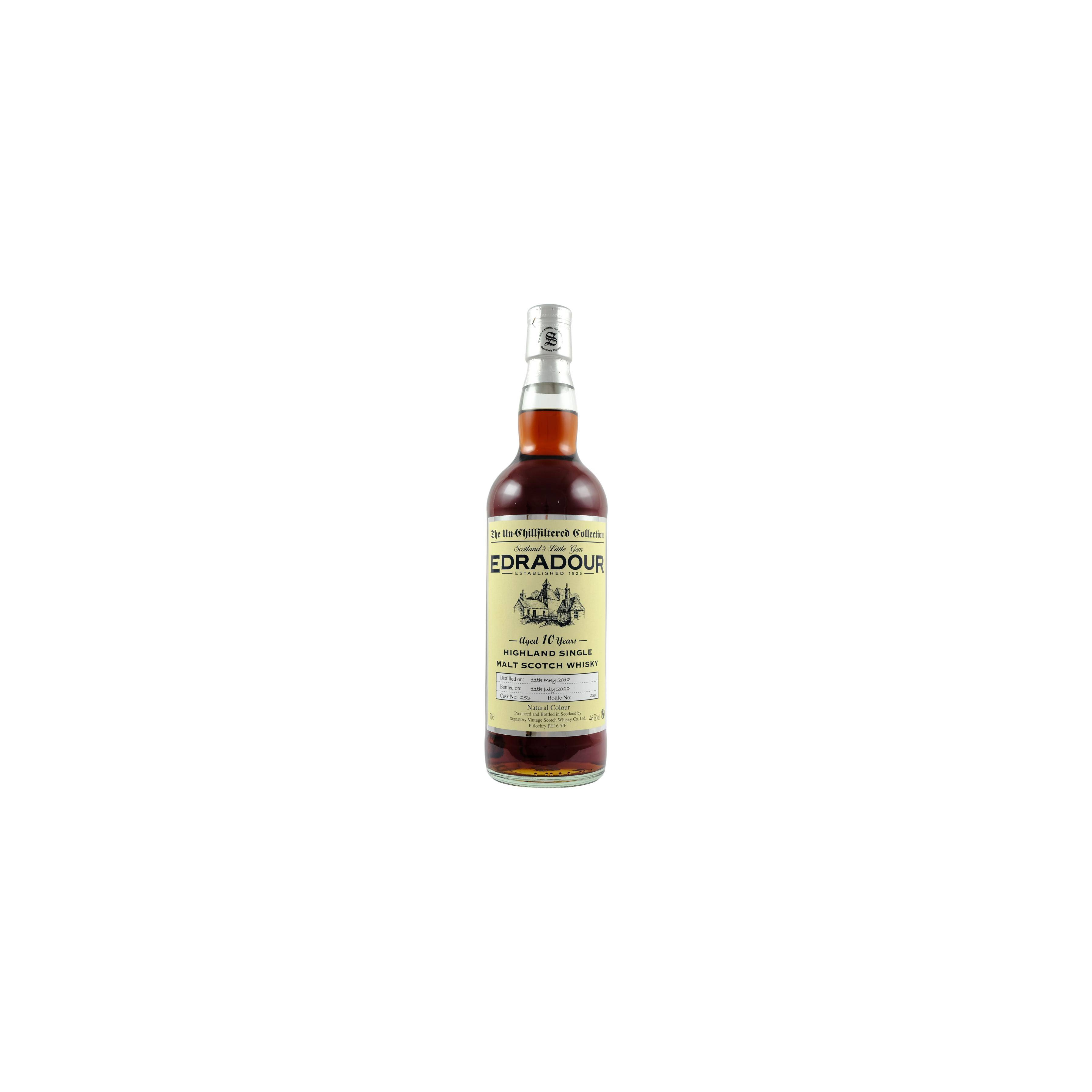 Edradour The Un-Chillfiltered Collection 2012 10 Years Single Malt Whisky