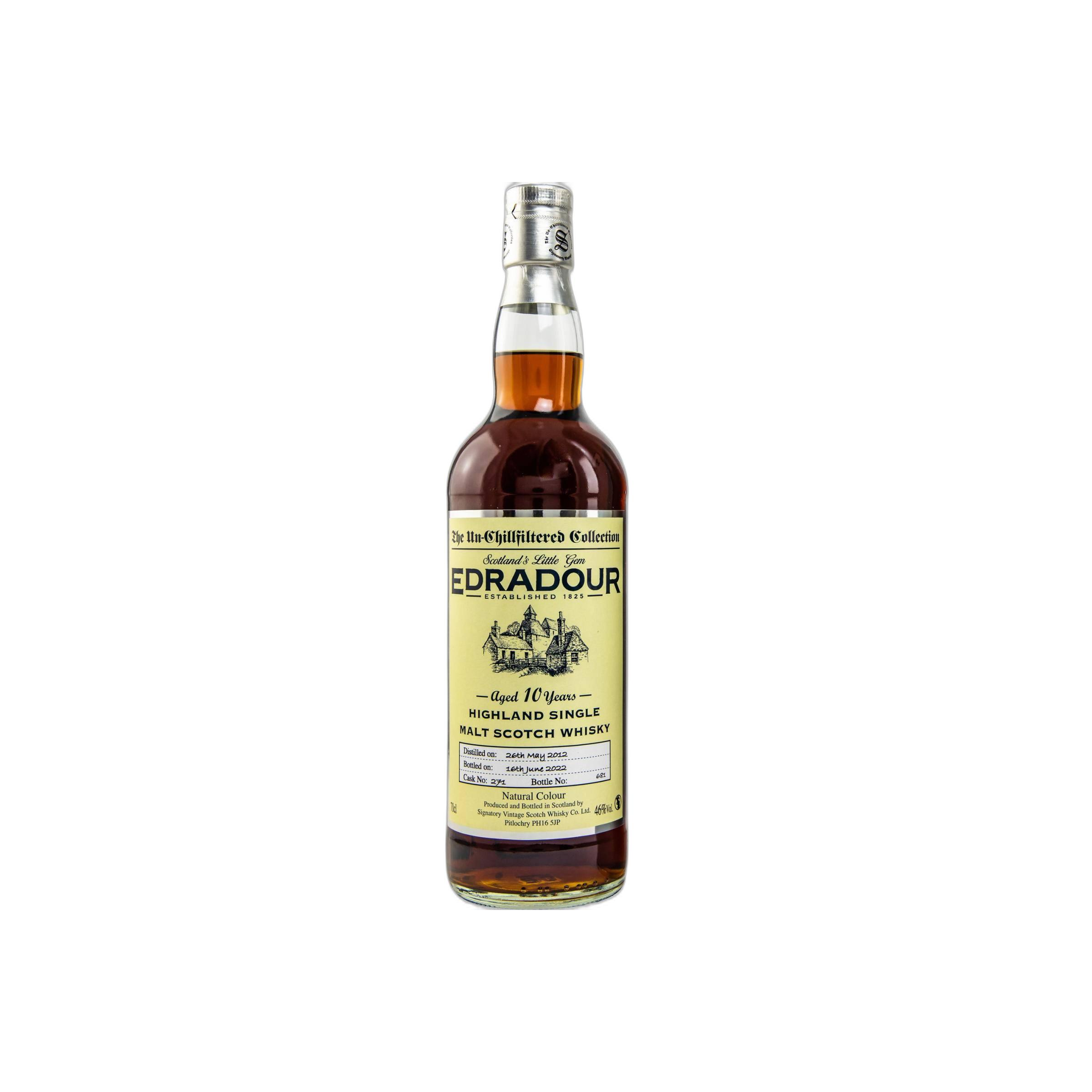 Edradour The Un-Chillfiltered Collection 2012 10 Years Single Malt Whisky