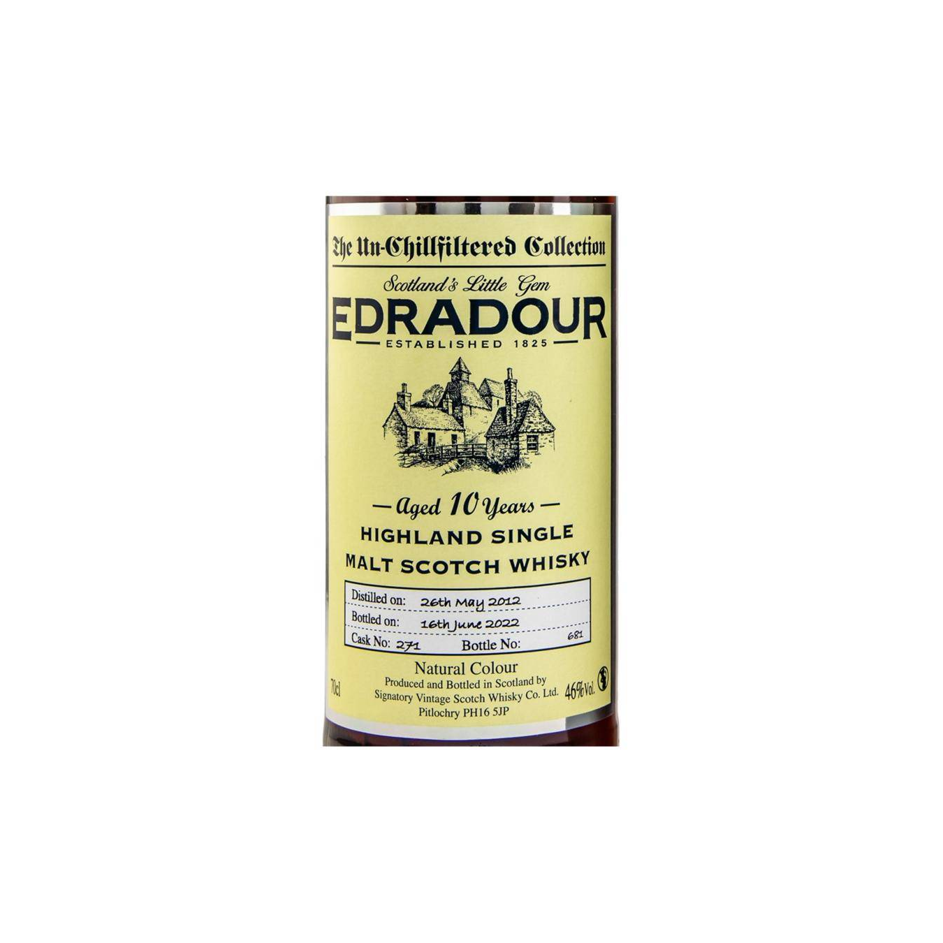 Edradour The Un-Chillfiltered Collection 2012 10 Years Single Malt Whisky 2