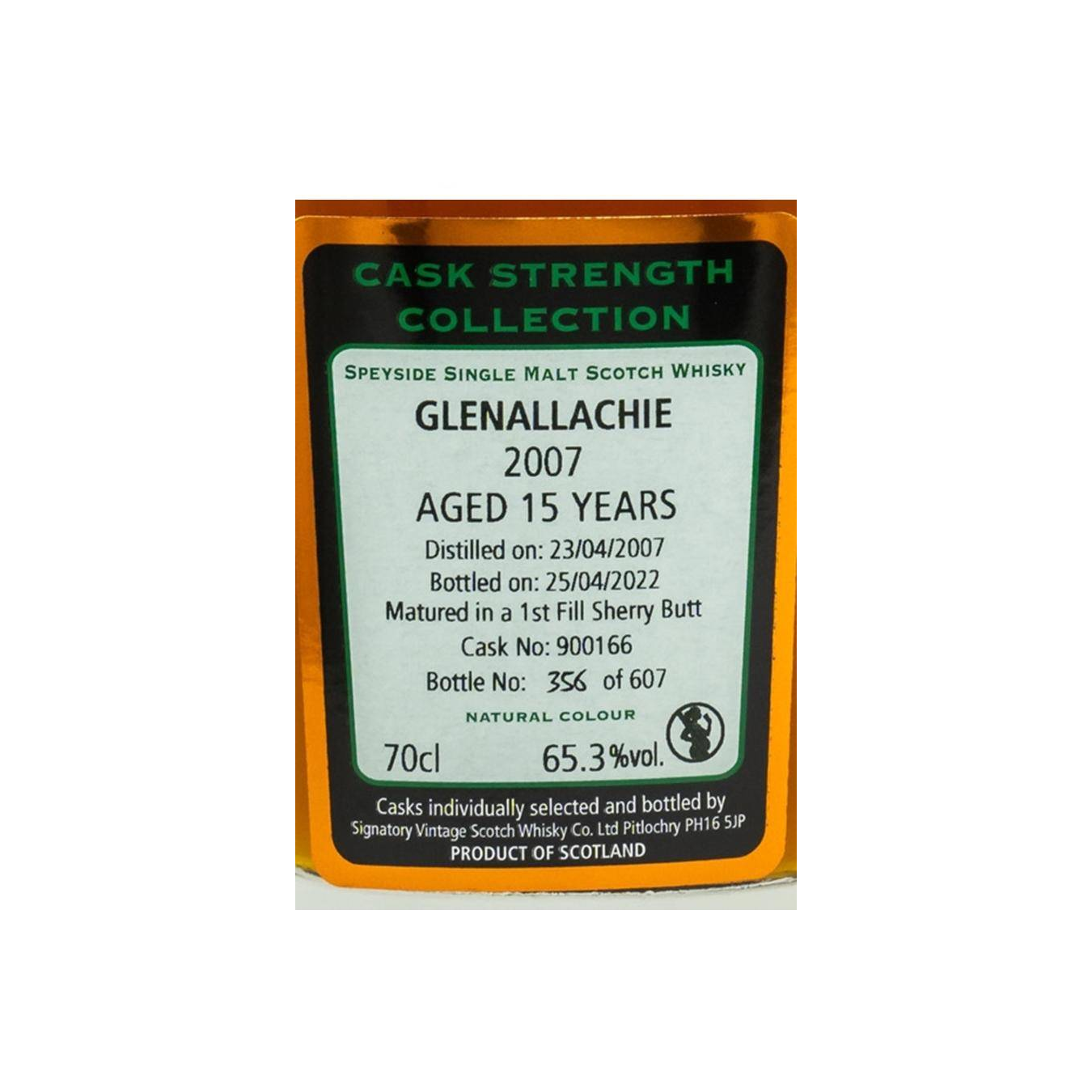 The GlenAllachie Cask Strength Collection 2007 15 Years Single Malt Whisky 3