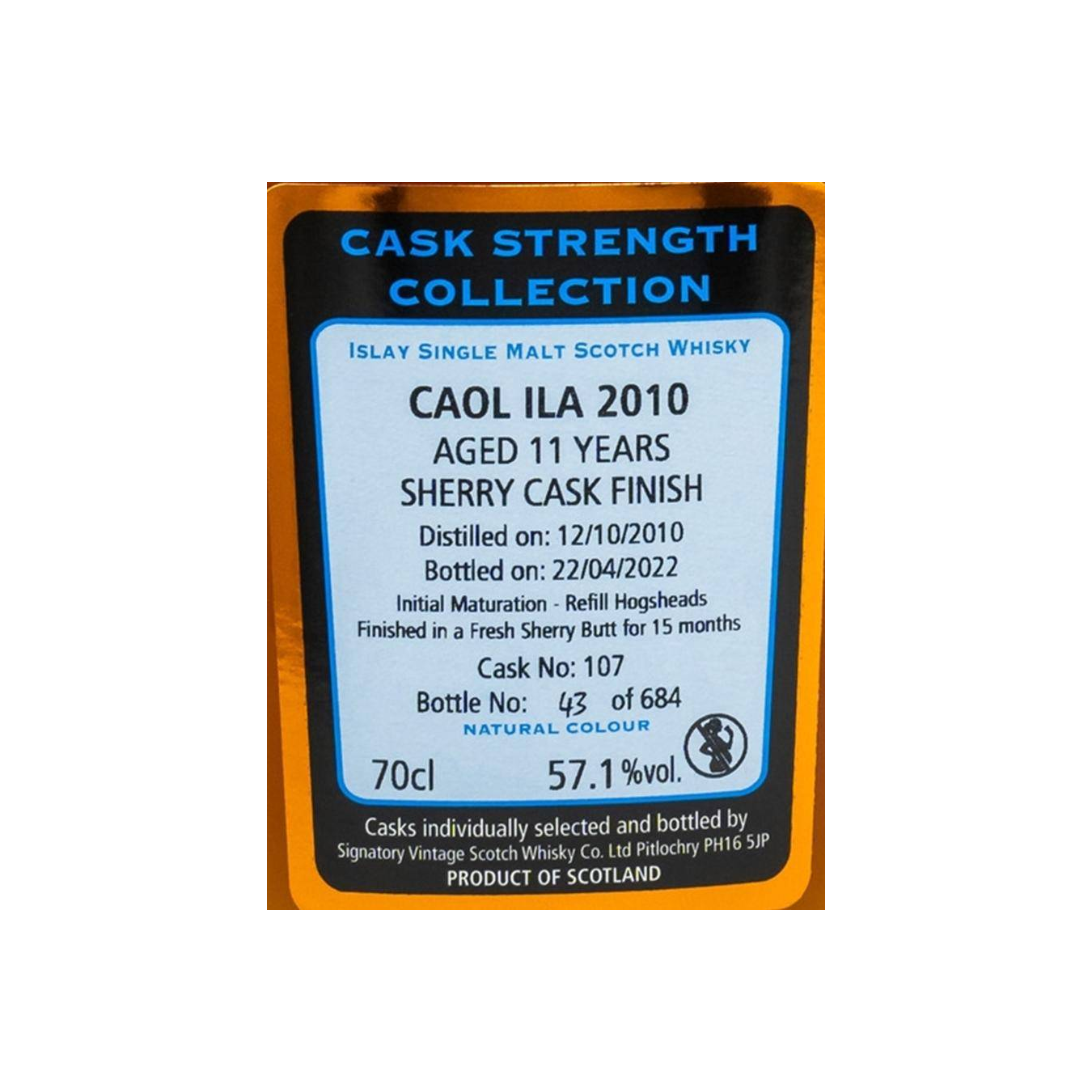 Caol Ila Cask Strength Collection 2010 11 Years Single Malt Whisky 3