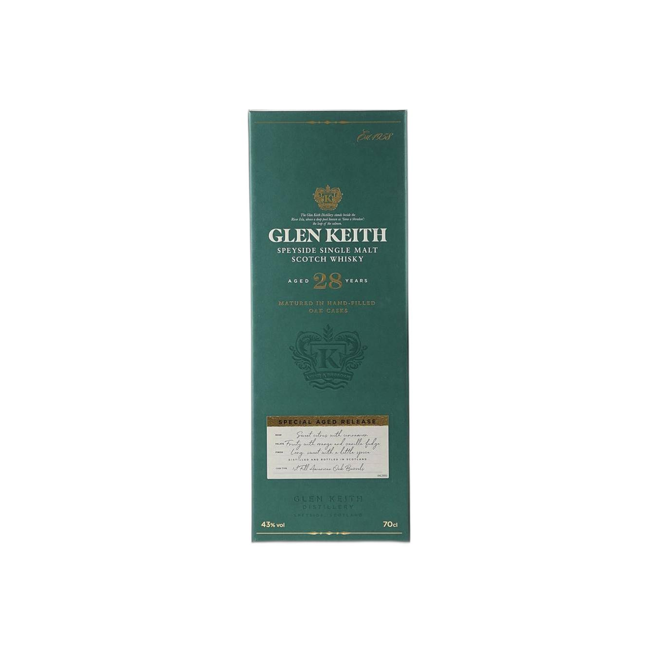 Glen Keith 28 Years Single Malt Whisky 3