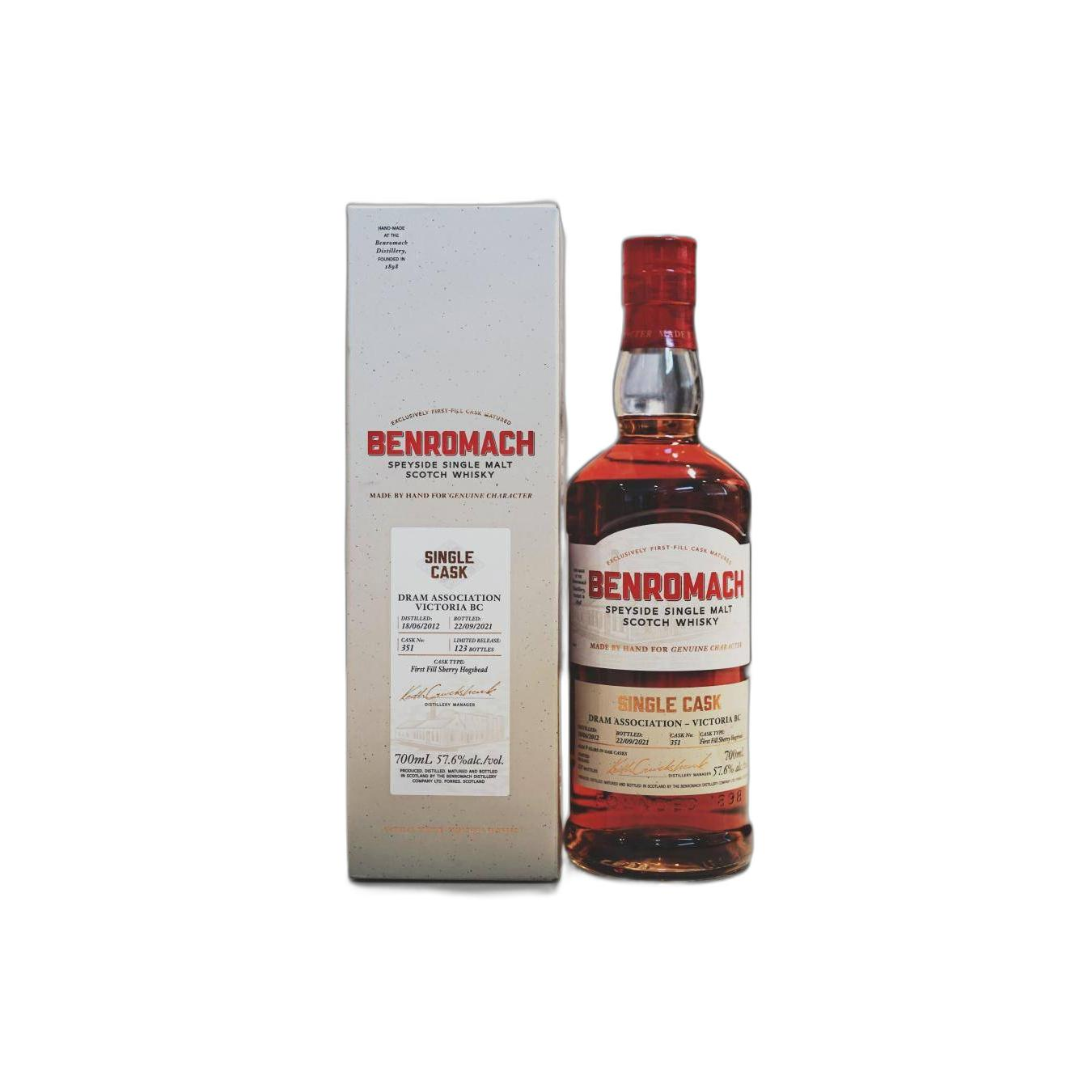 Benromach Single Cask 2012 9 Years Single Malt Whisky 2