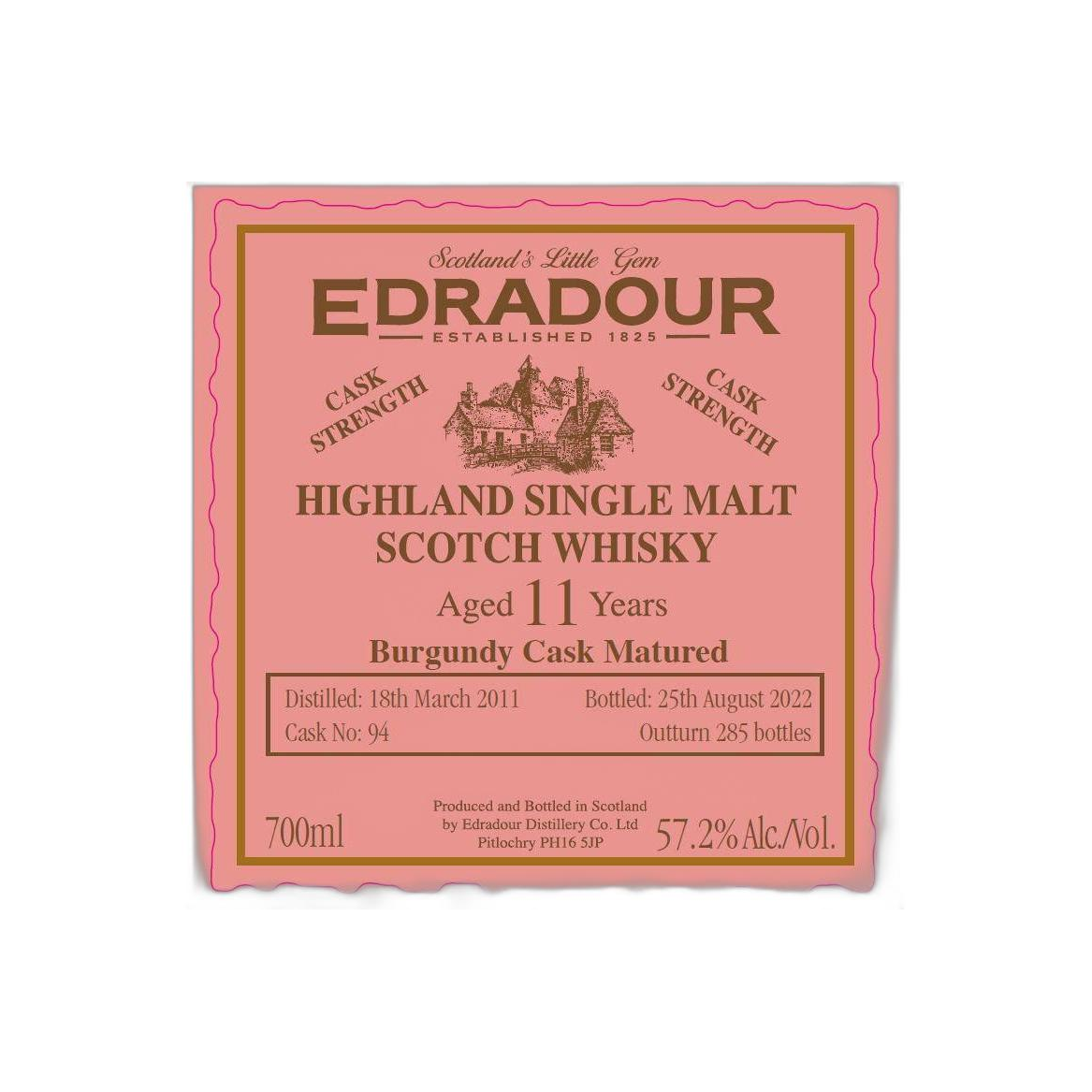 Edradour 2011 11 Years Single Malt Whisky